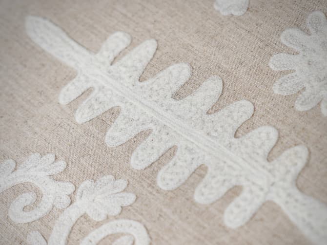 Whimsical Embroidery on Linen
