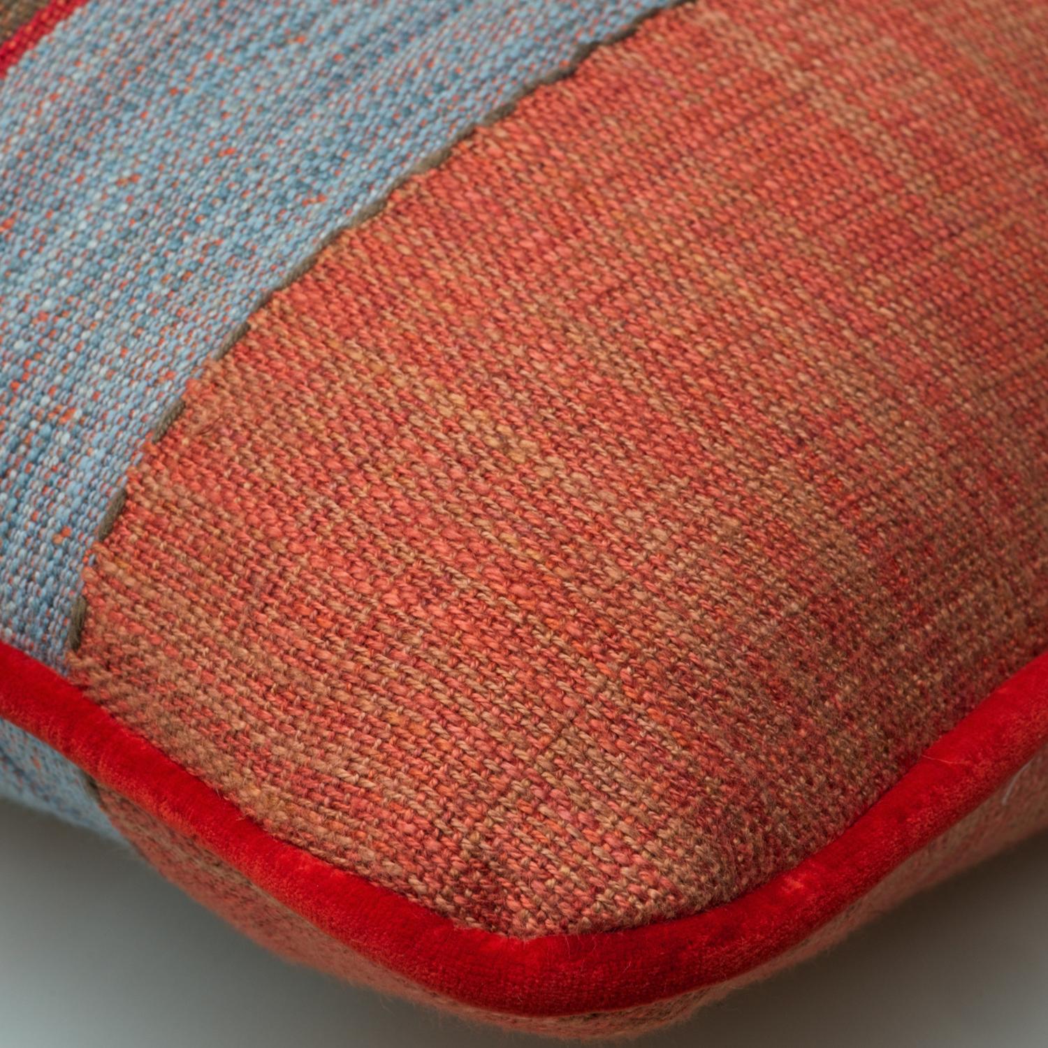Es Cavalet 3 Sustainable Feather Cushion 50cm X 50cm - Andrew Martin Cotton Blend Stripe