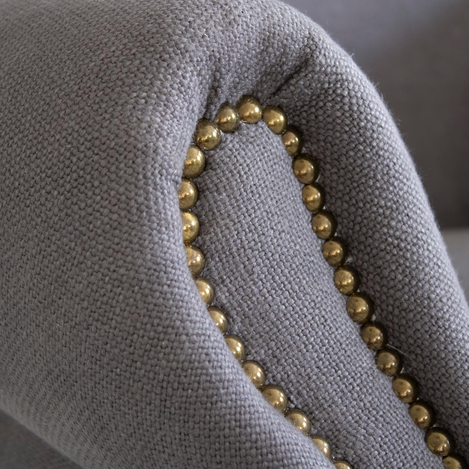 Scholar Chair Grey Chair - Andrew Martin Linen