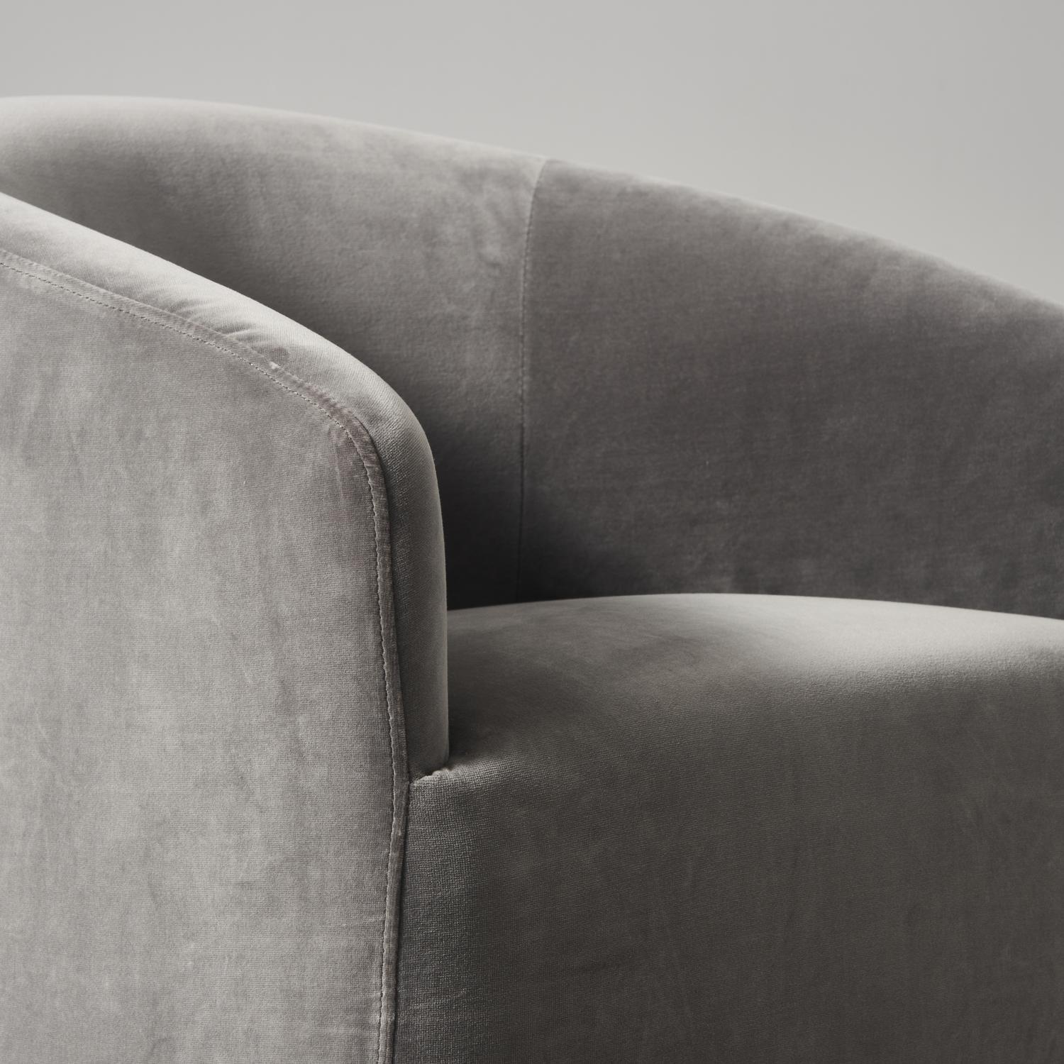 Alto Dining Chair Velvet Ash Chair - Andrew Martin