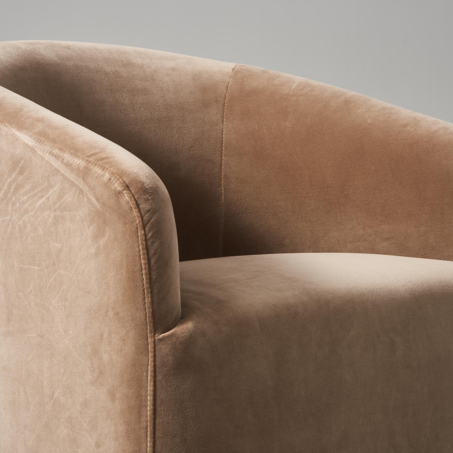 Alto Dining Chair Velvet Beige Chair - Andrew Martin
