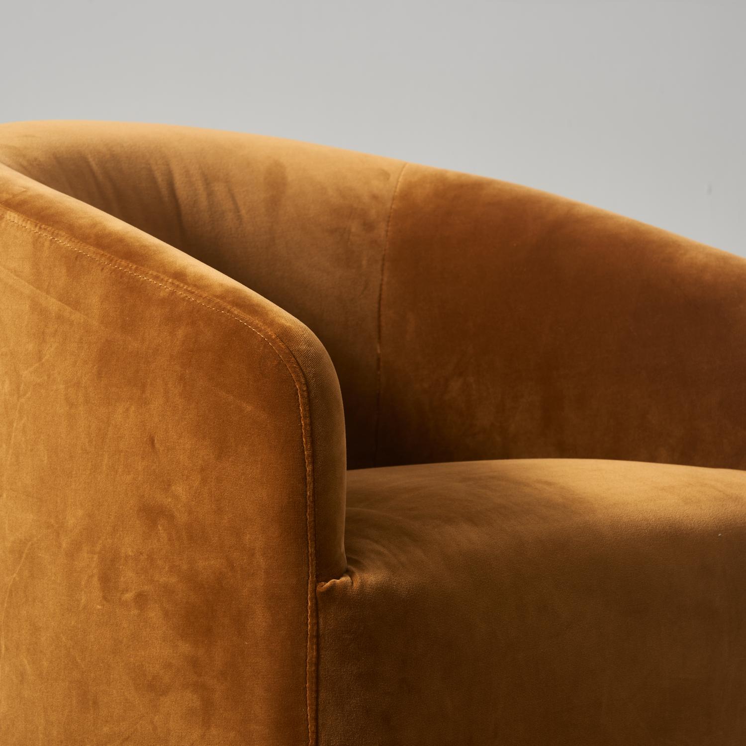 Alto Dining Chair Velvet Caramel Chair - Andrew Martin