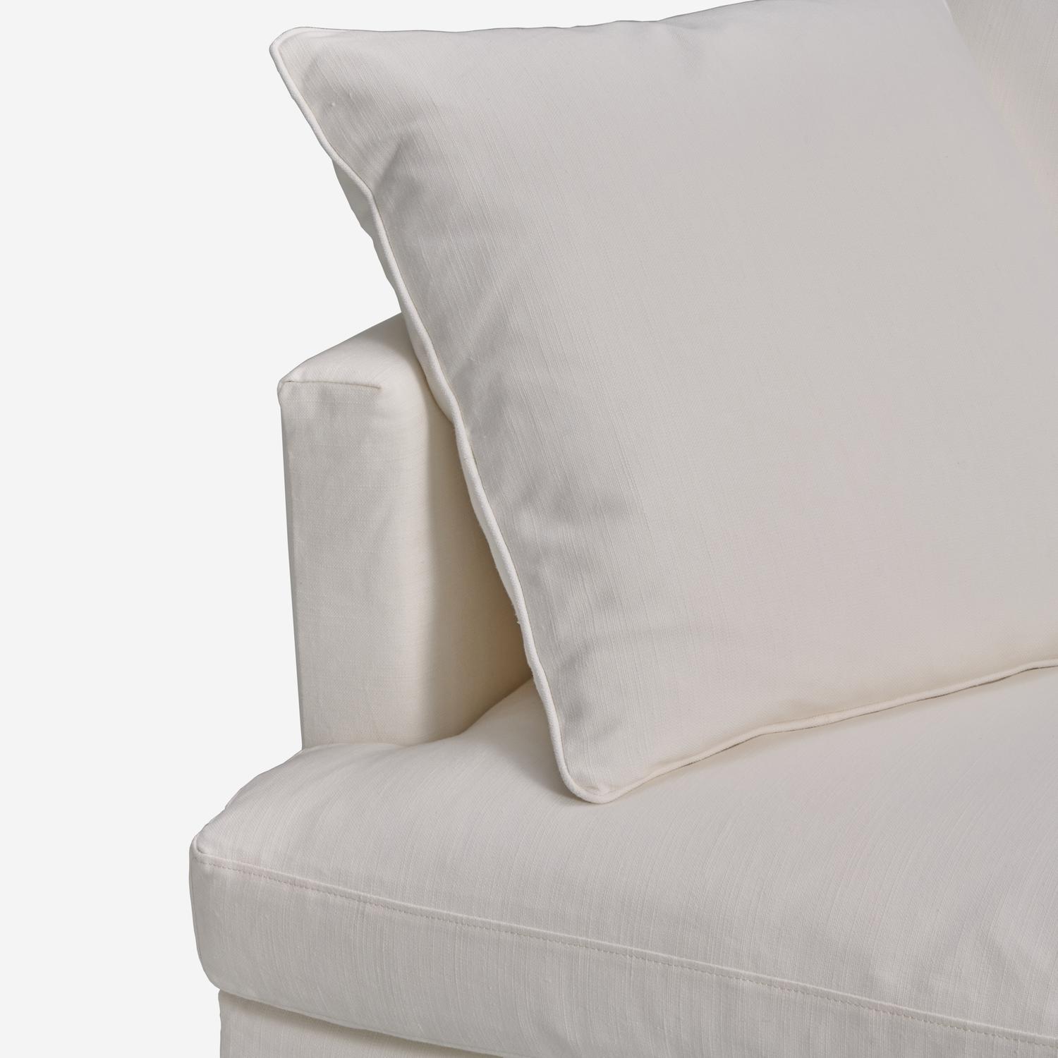Hamlet Sofa In House Linen White Sofa - Andrew Martin Cotton
