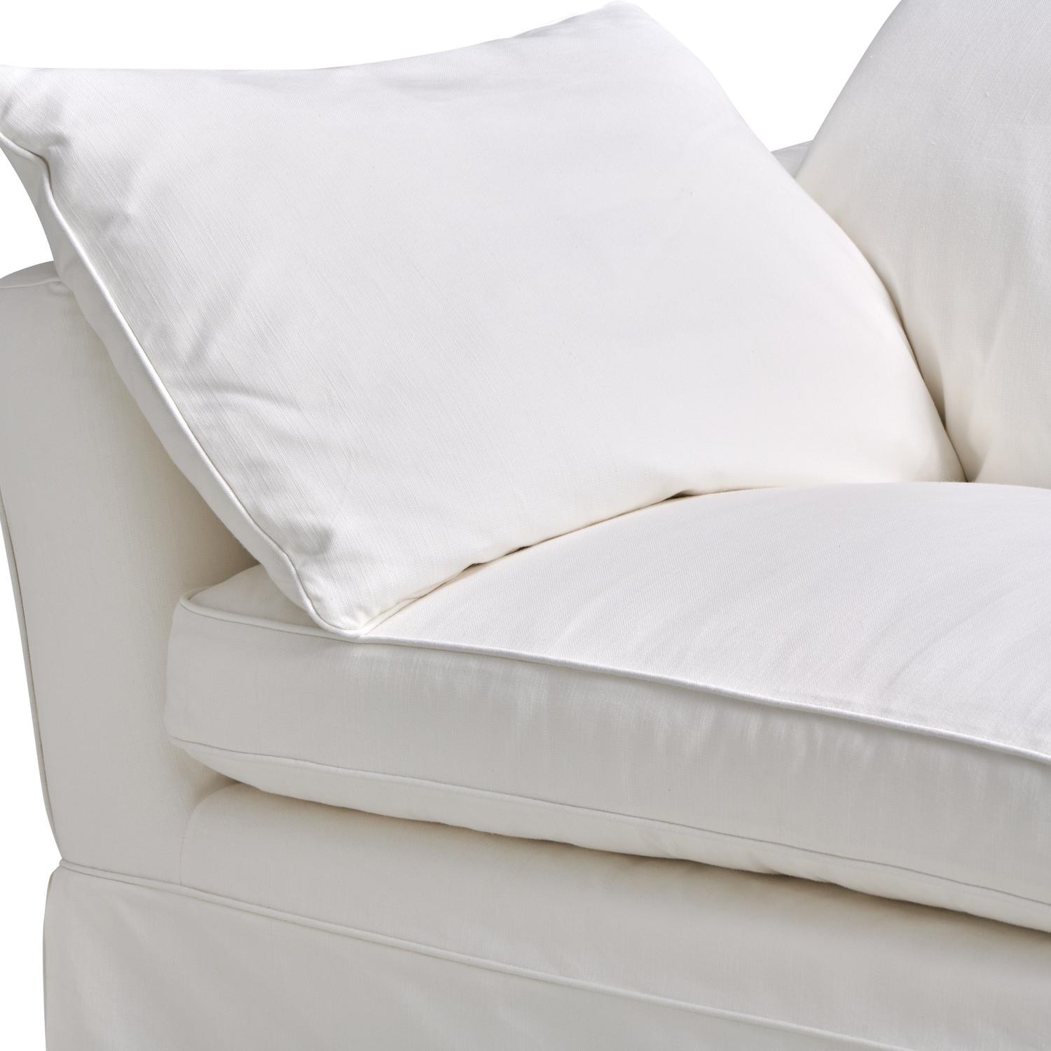 Cadogan Sofa In House Linen White Sofa - Andrew Martin Cotton