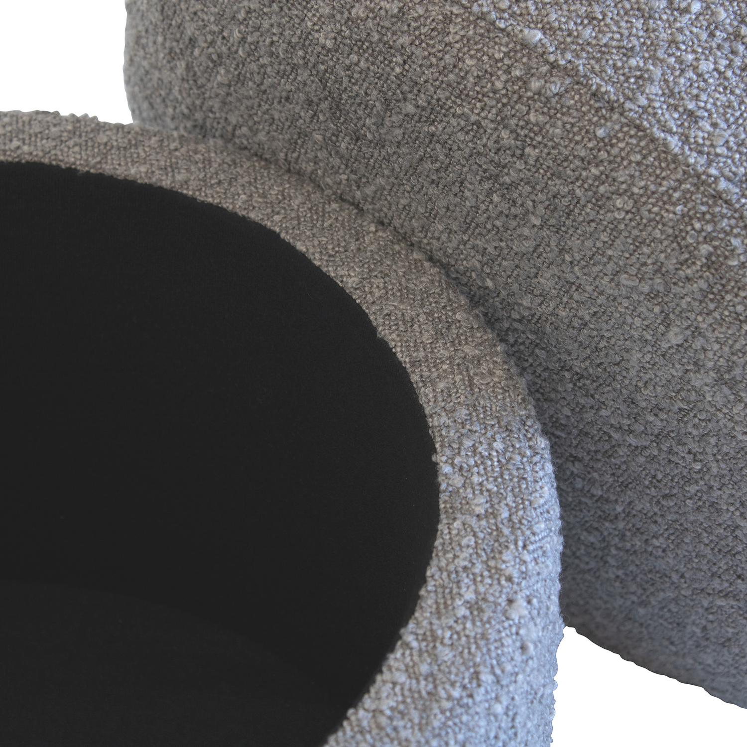 Tondu Pebble Stool - Andrew Martin Other Fabric