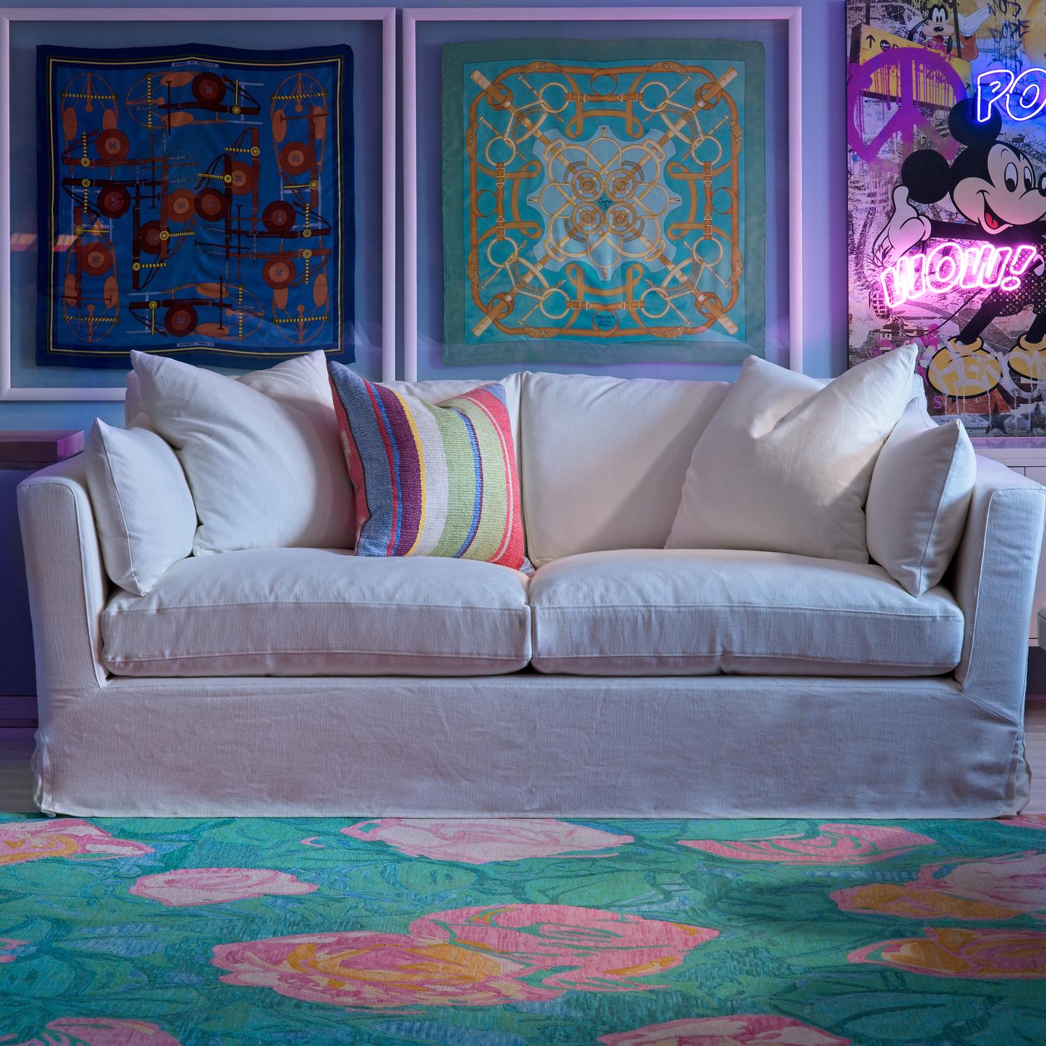 Burton Sofa Sofa White - Andrew Martin Linen