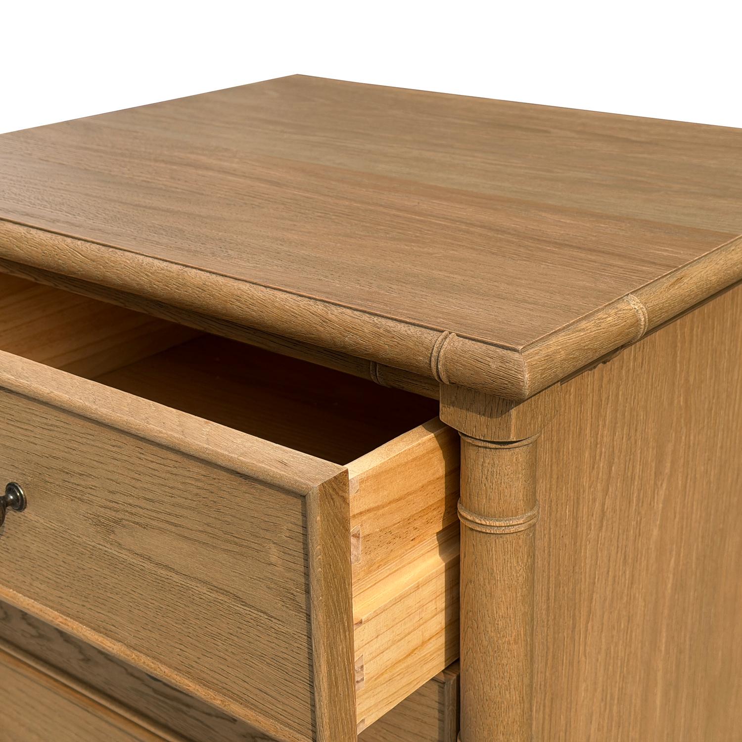 Shelley Bedside Weathered Oak Side Table - Andrew Martin