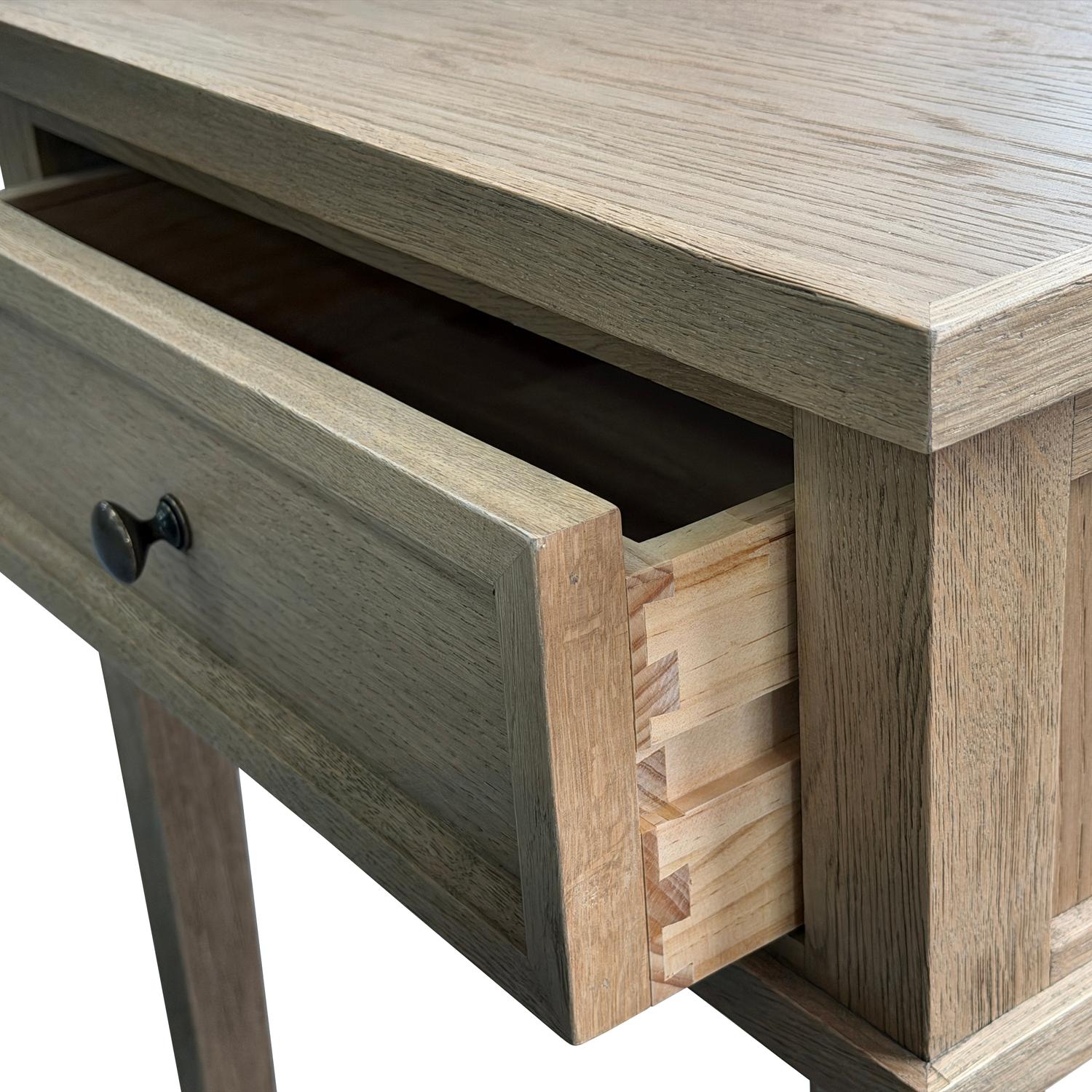 Tennyson Bedside Table Weathered Oak Side Table - Andrew Martin