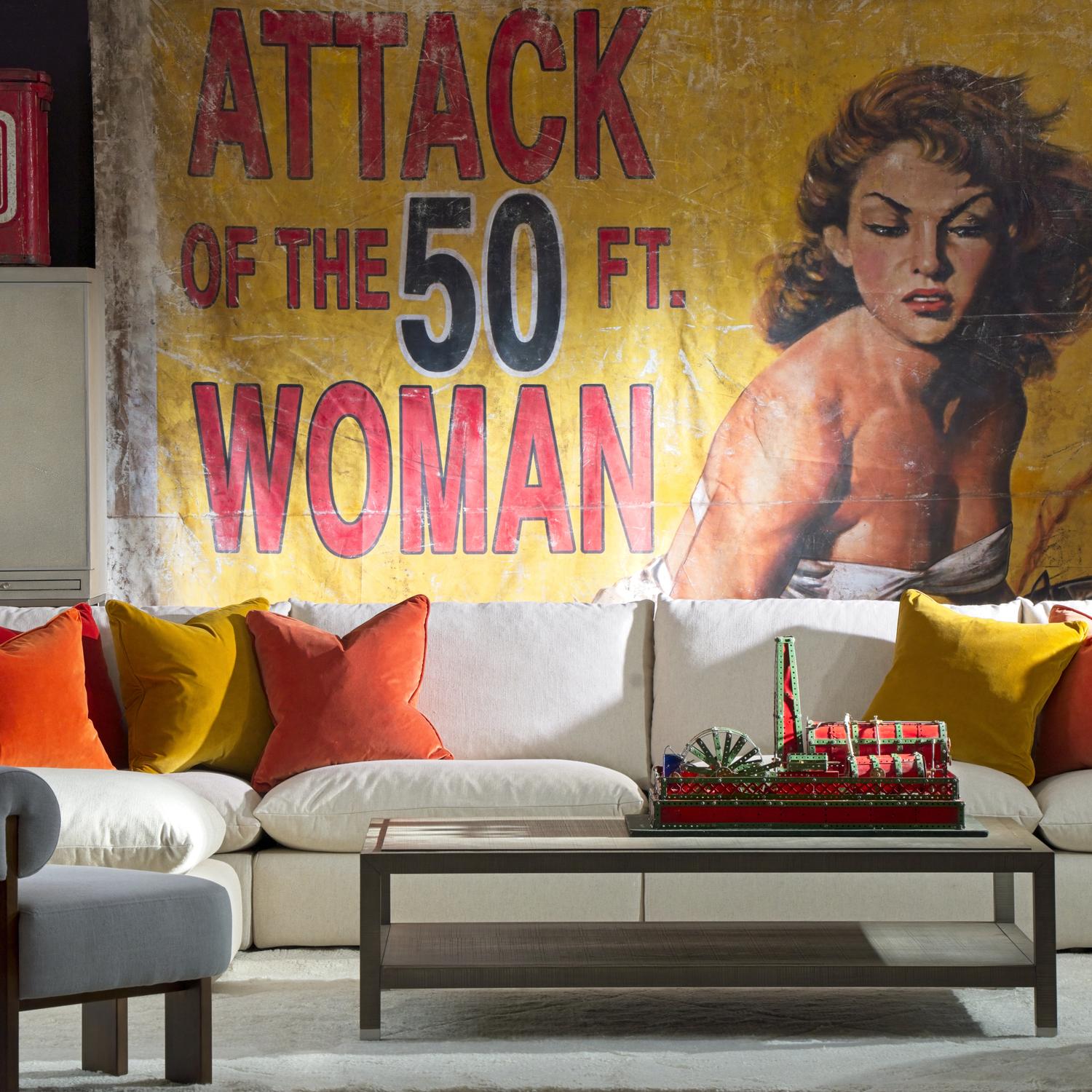 Clinton Sofa Custom Armless Section Custom Sofa - Andrew Martin