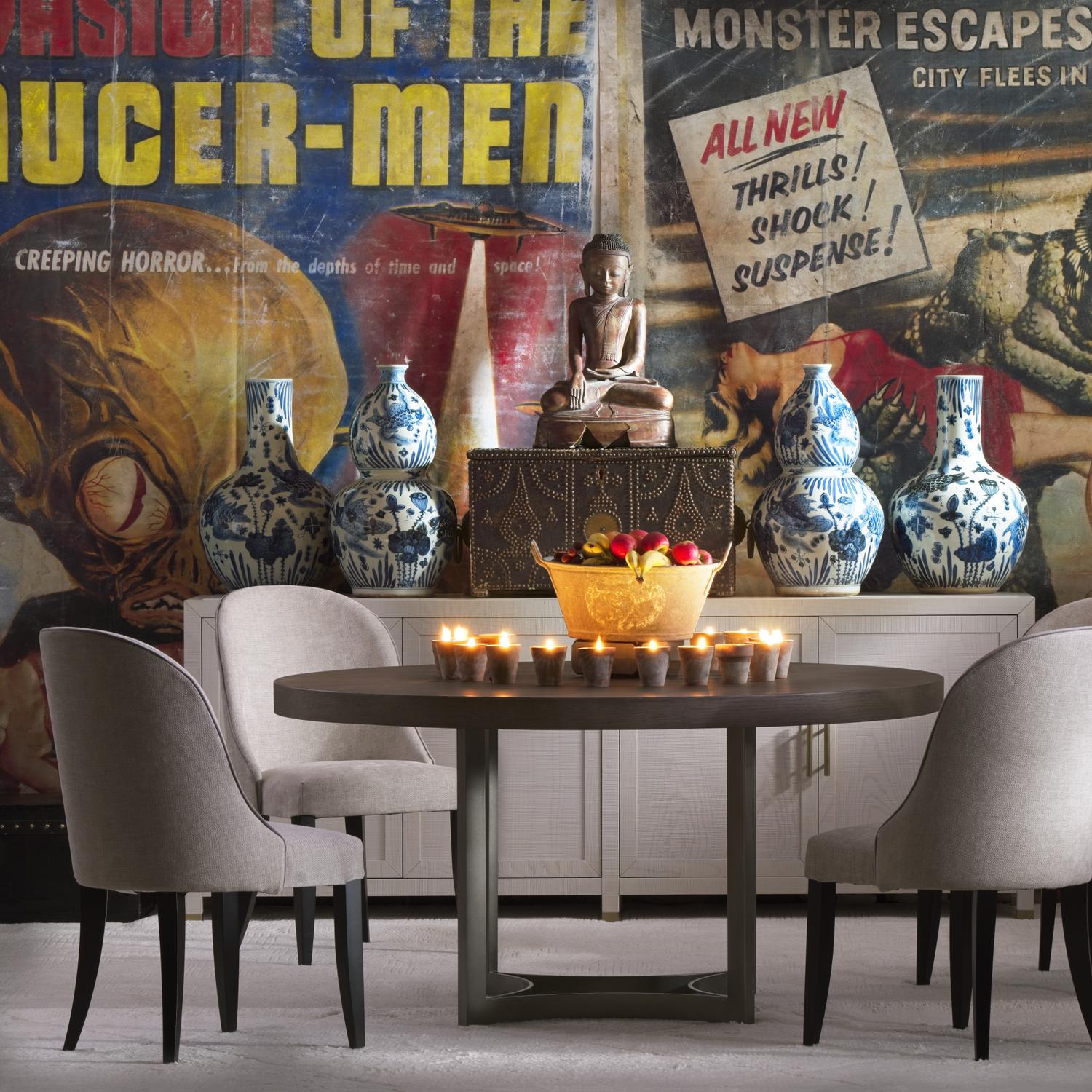 Aldwick Dining Chair Bomore Stone Dining Chair - Andrew Martin Cotton