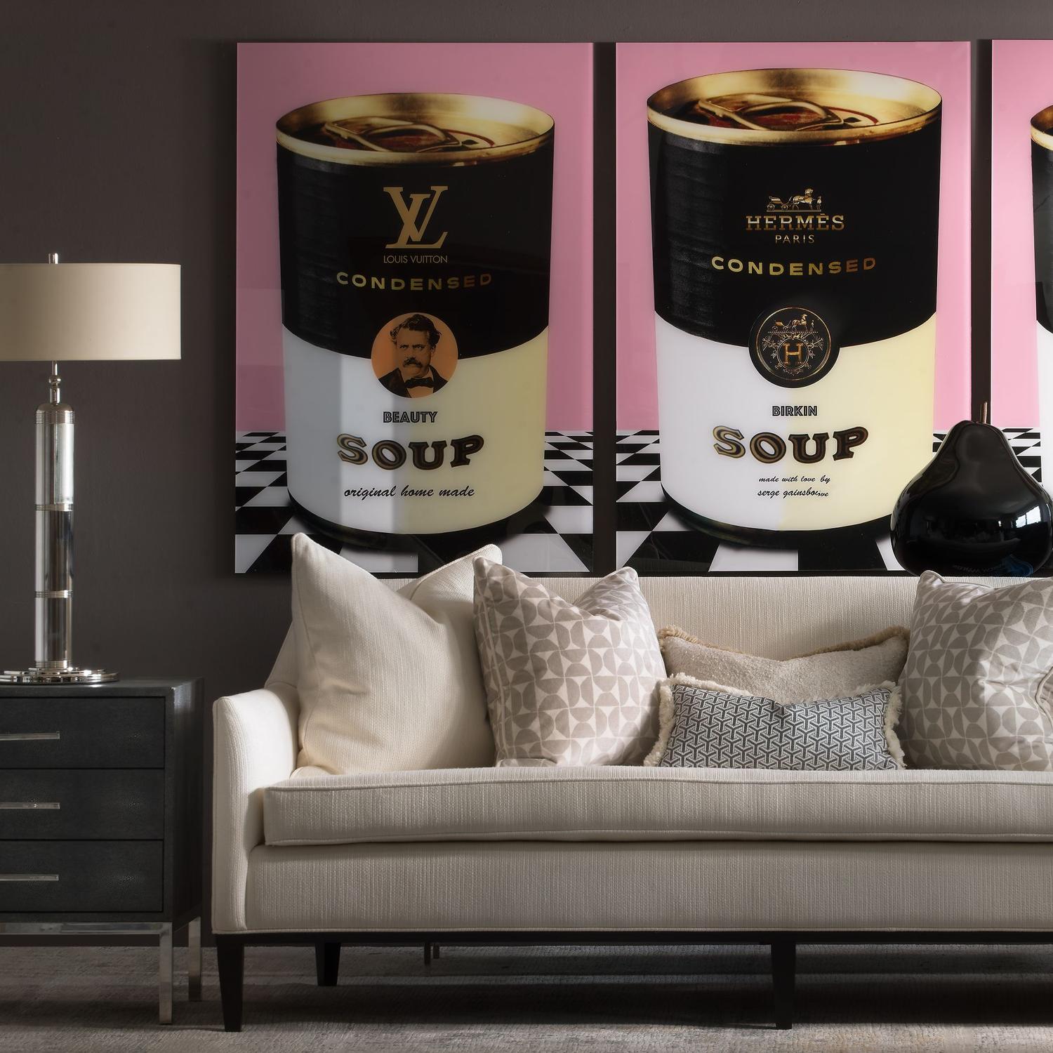 Longacre Table Lamp Nickel Table Lamp Small Polished Nickel - Andrew Martin