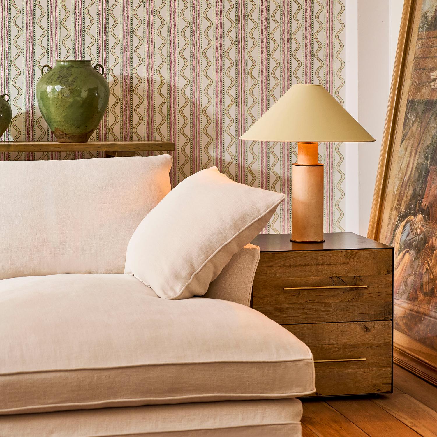 Vellum Table Lamp Base Light White - Andrew Martin