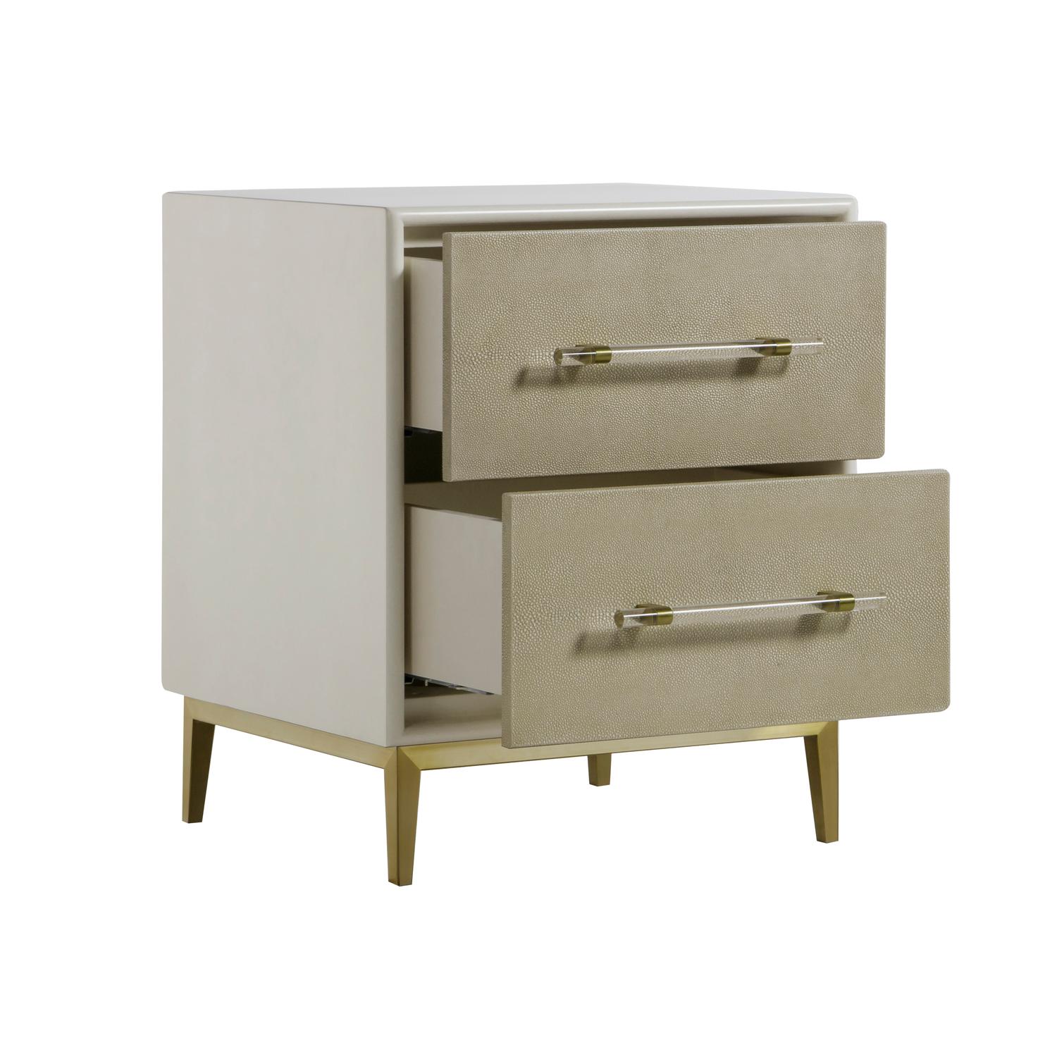 Alice Small Nightstand Ivory Bedside Table - Andrew Martin
