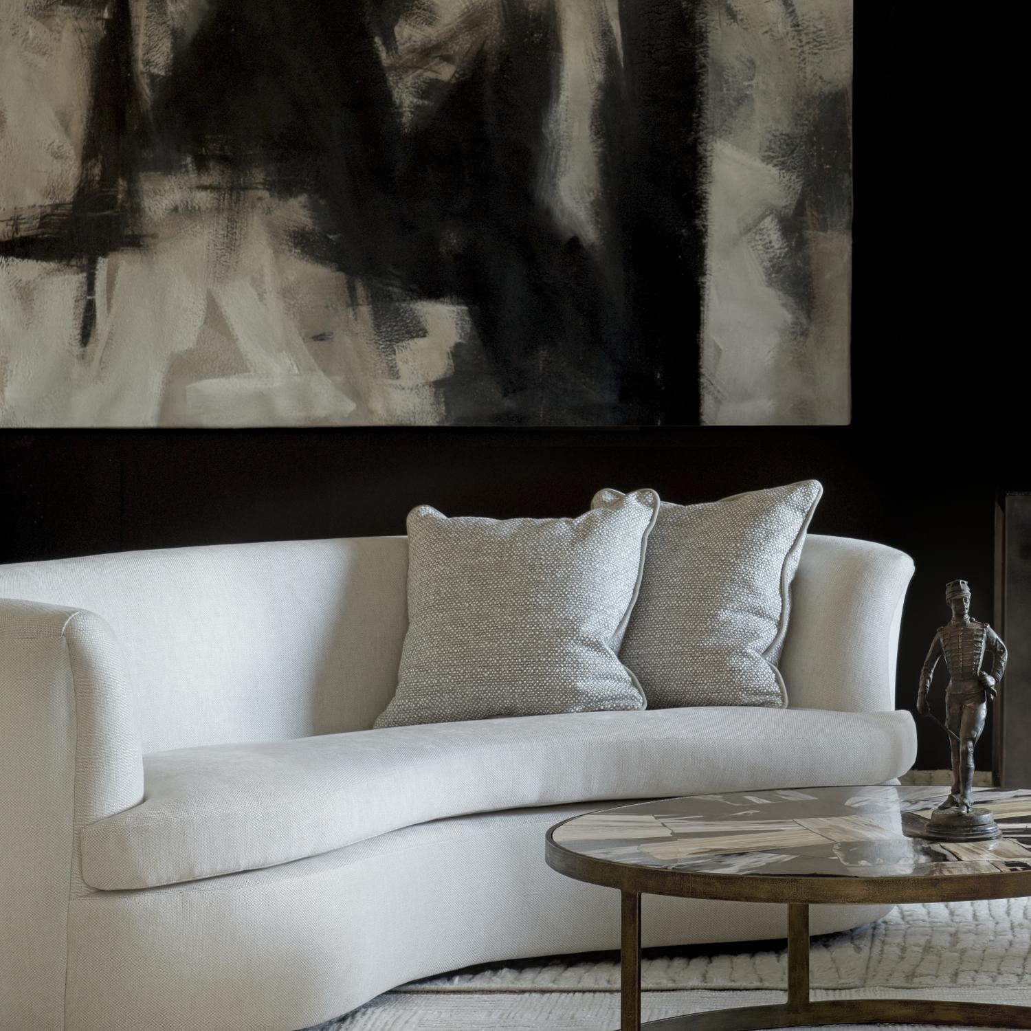 Knot String 50 50 Wool And Feather Mix Cushion 55cm X 55cm - Andrew Martin Woolkeepers Eco-conscious Boucl Wool Feather Filling Cotton