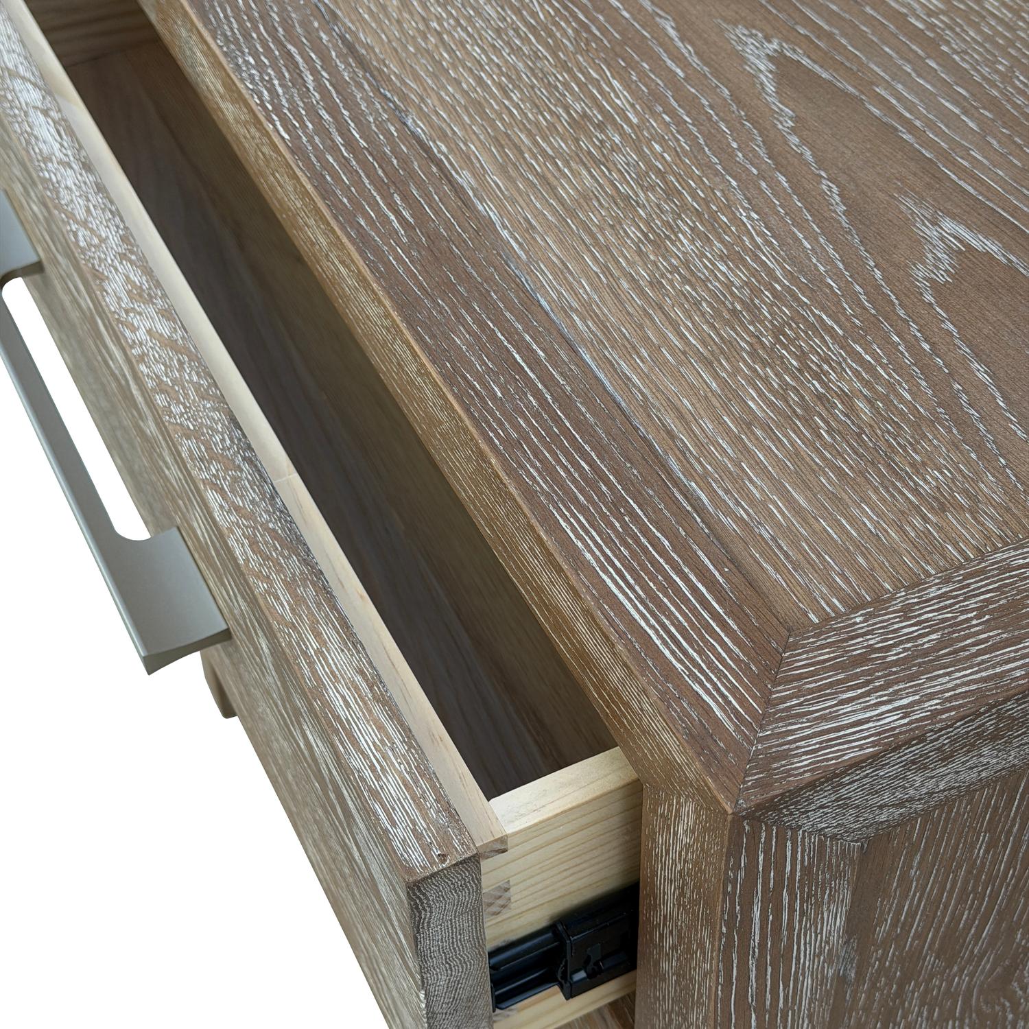 Eliot Large Bedside Table Drift Oak Side Table Large - Andrew Martin