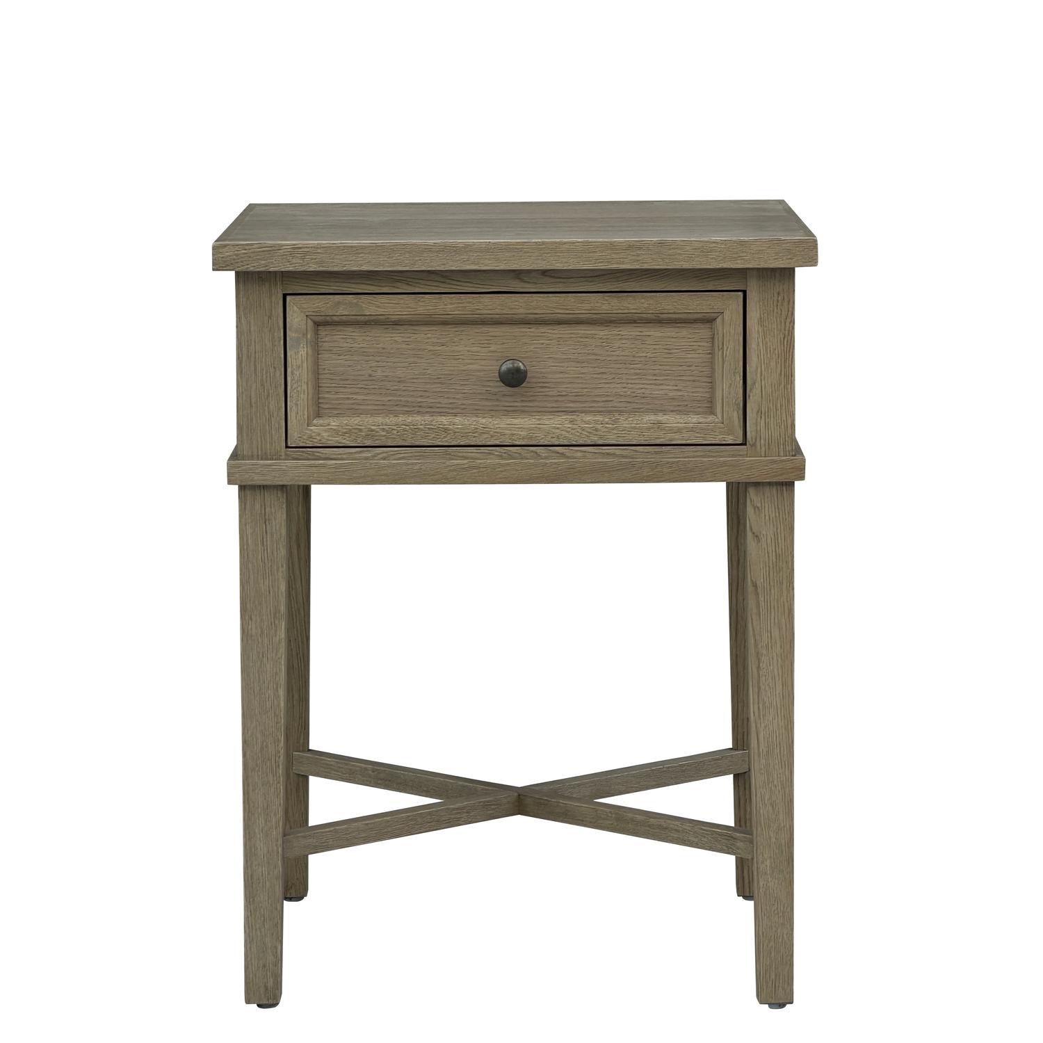 Tennyson Bedside Table Weathered Oak Side Table - Andrew Martin