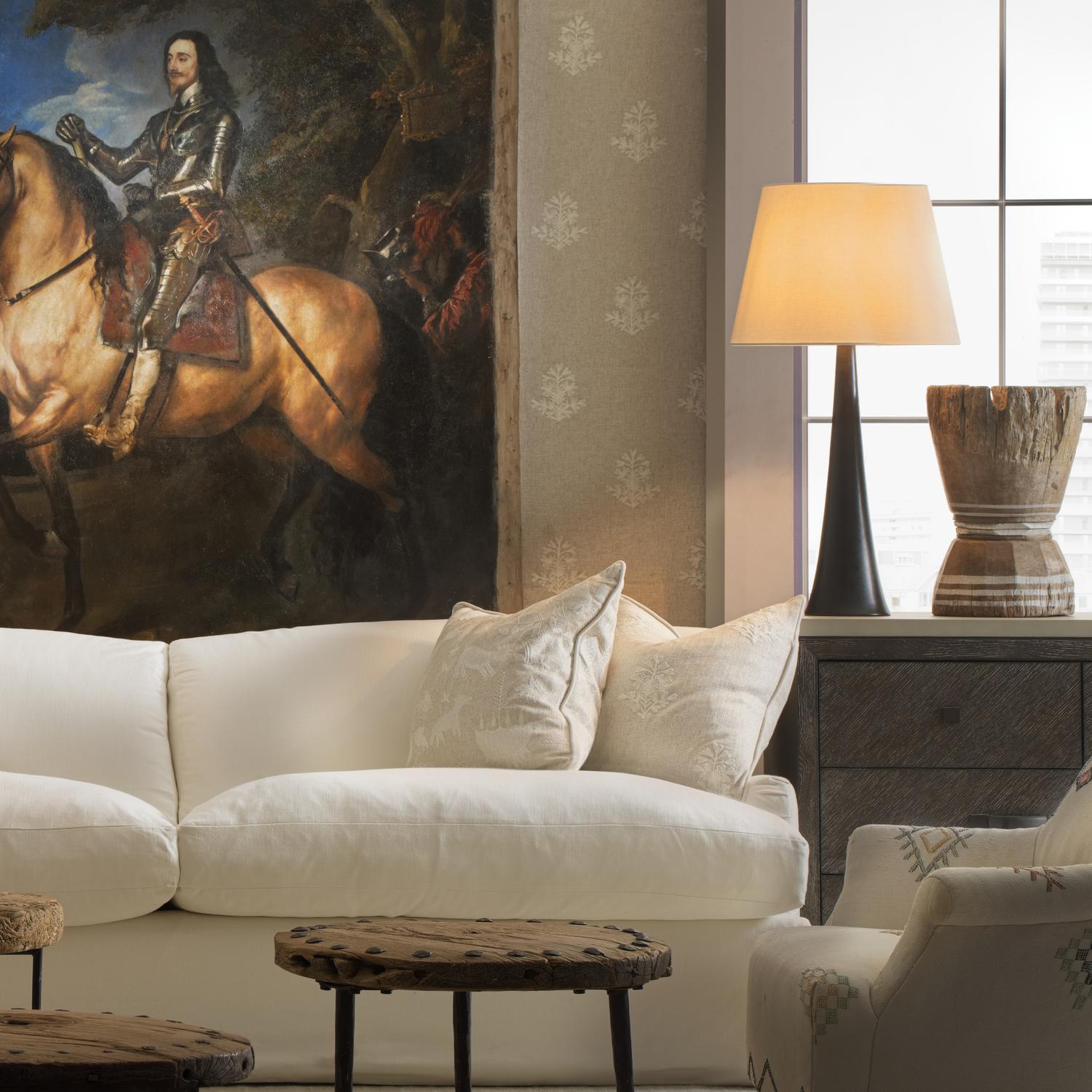 Dover Table Lamp Iron Table Lamp Aged Iron - Andrew Martin