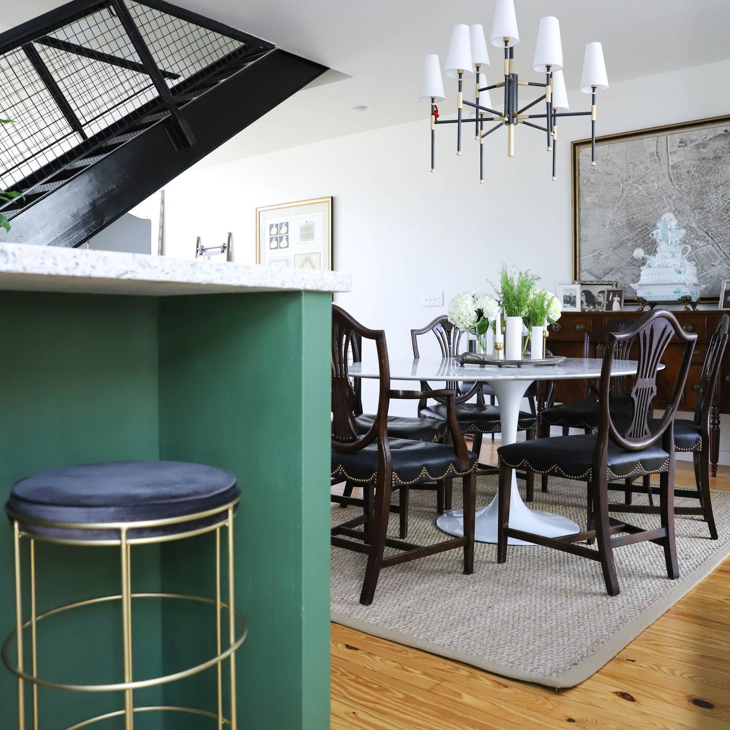 Bowery Large Chandelier Light Large Aged Old Bronze - Andrew Martin