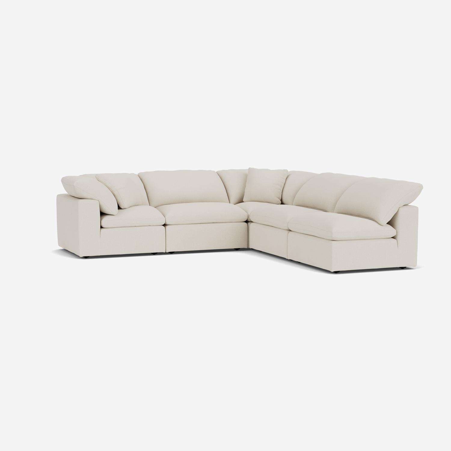 Truman Junior Natural Linen Sofa Adaptable Modular Seating Junior Linen Sofa Lightweight Sectional Design - Andrew Martin