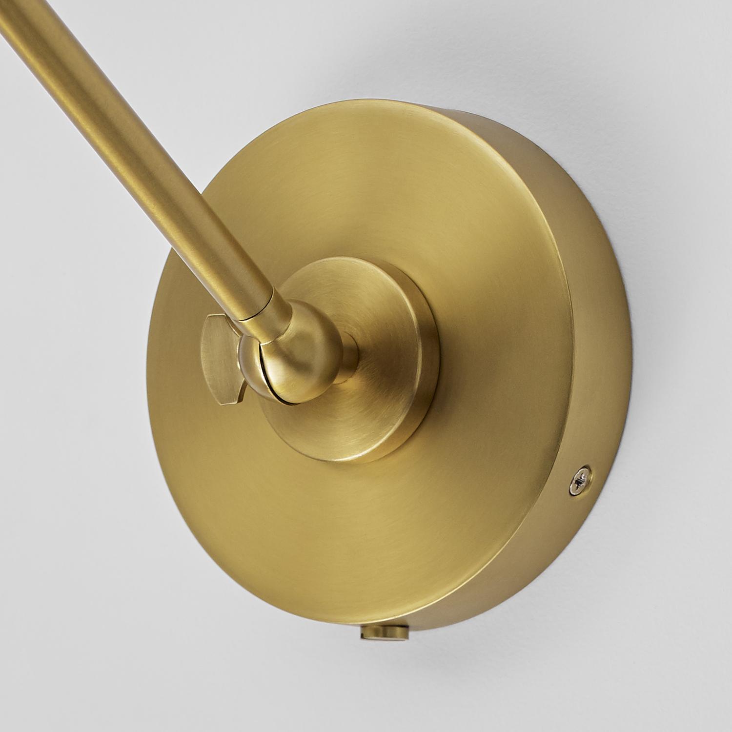 Wellfleet Wall Light Black Brass Light Midnight Black Burnished Brass - Andrew Martin