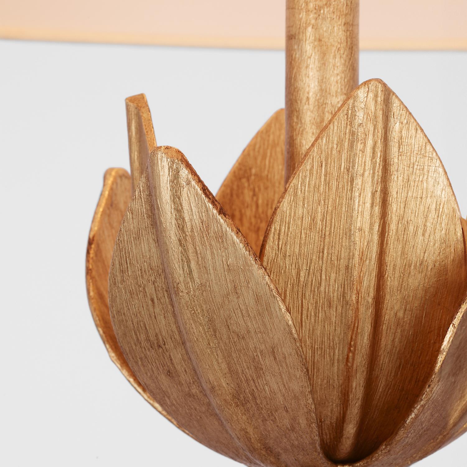 Alberto Table Lamp Gold Light Antique Gold Leaf - Andrew Martin