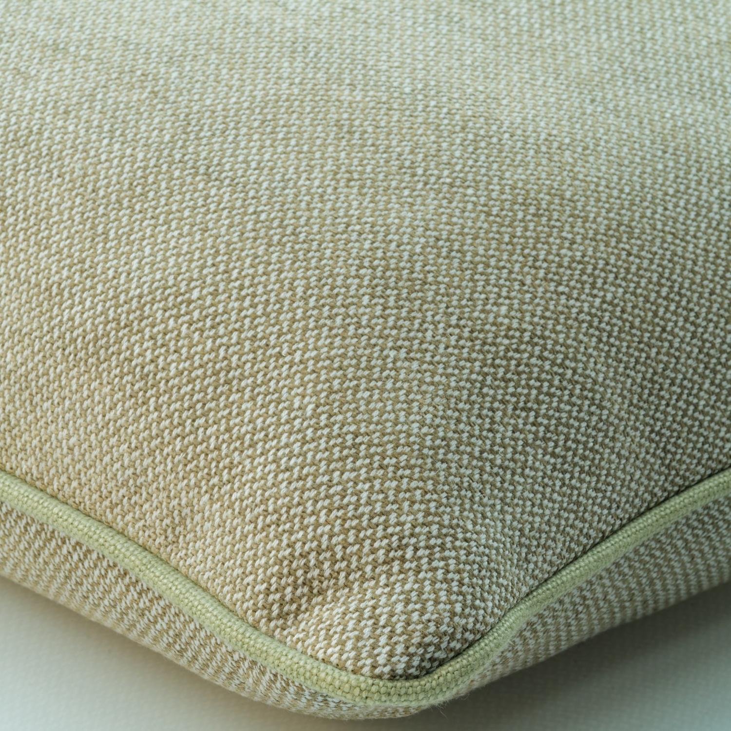 Bomore Pistachio Sustainable Feather Cushion 55cm X 55cm - Andrew Martin Linen Blend Viscose Blend Plain Weave