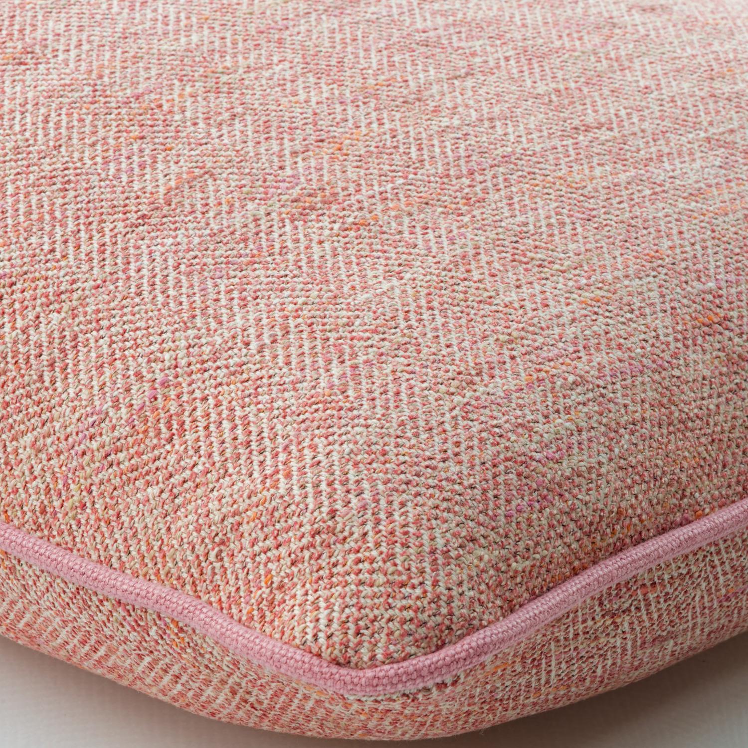 Delphini Dolce Sustainable Feather Cushion 55cm X 55cm - Andrew Martin Cotton Blend Herringbone Weave