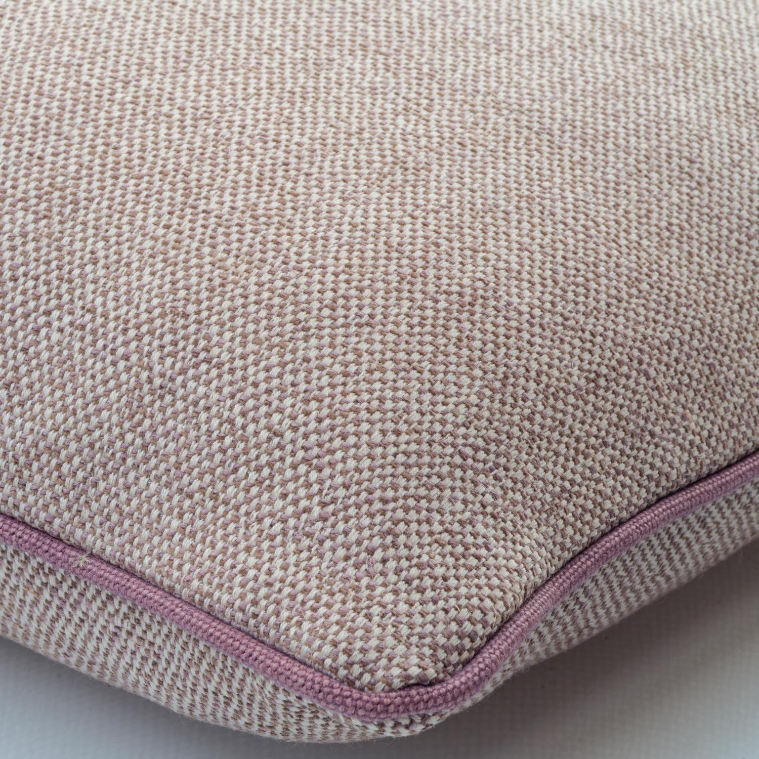 Paraggi Granita Sustainable Feather Cushion 55cm X 55cm - Andrew Martin Linen Blend Plain Weave