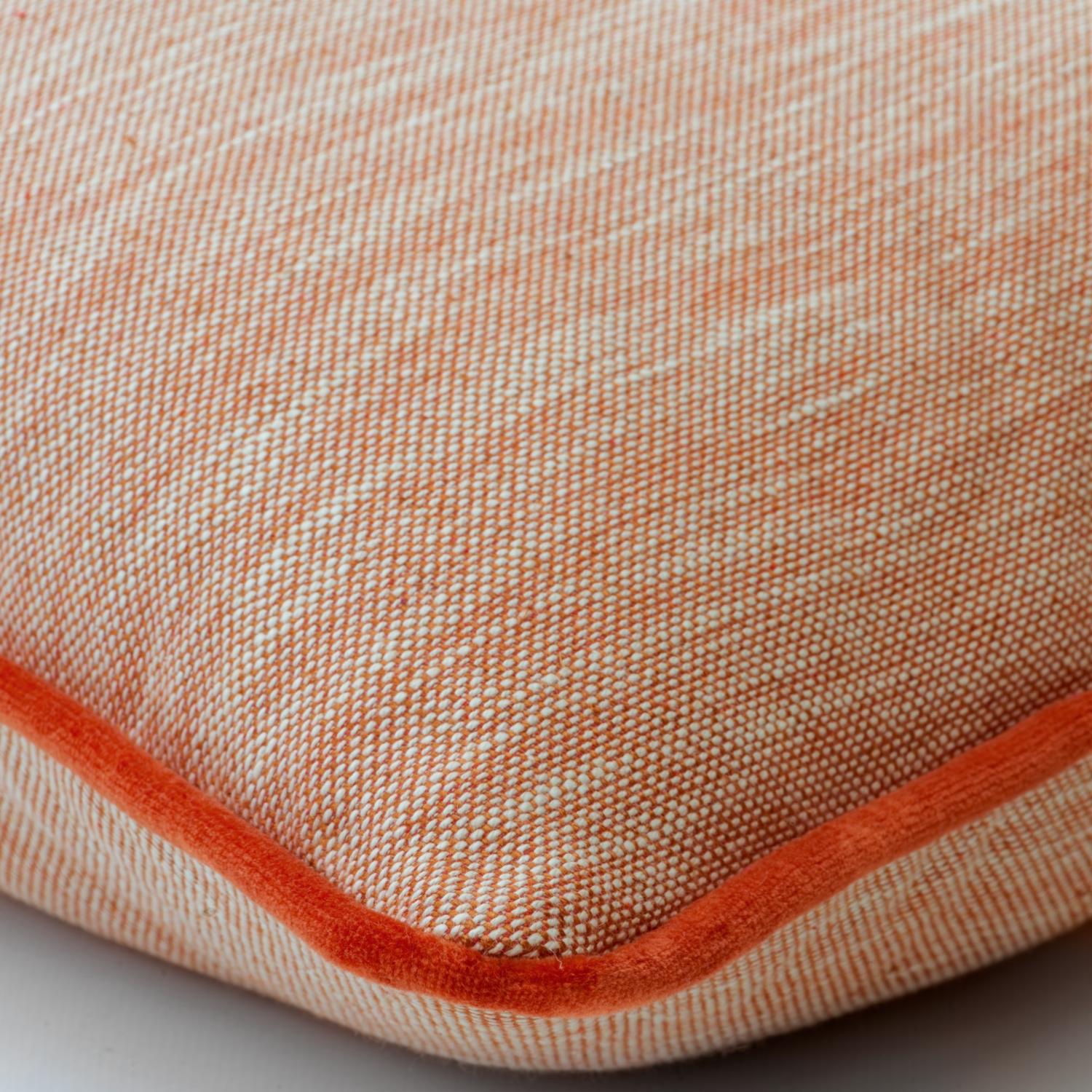 Canvas Brick Sustainable Feather Cushion - Andrew Martin Kit Kemp Linen Linen Blend Plain