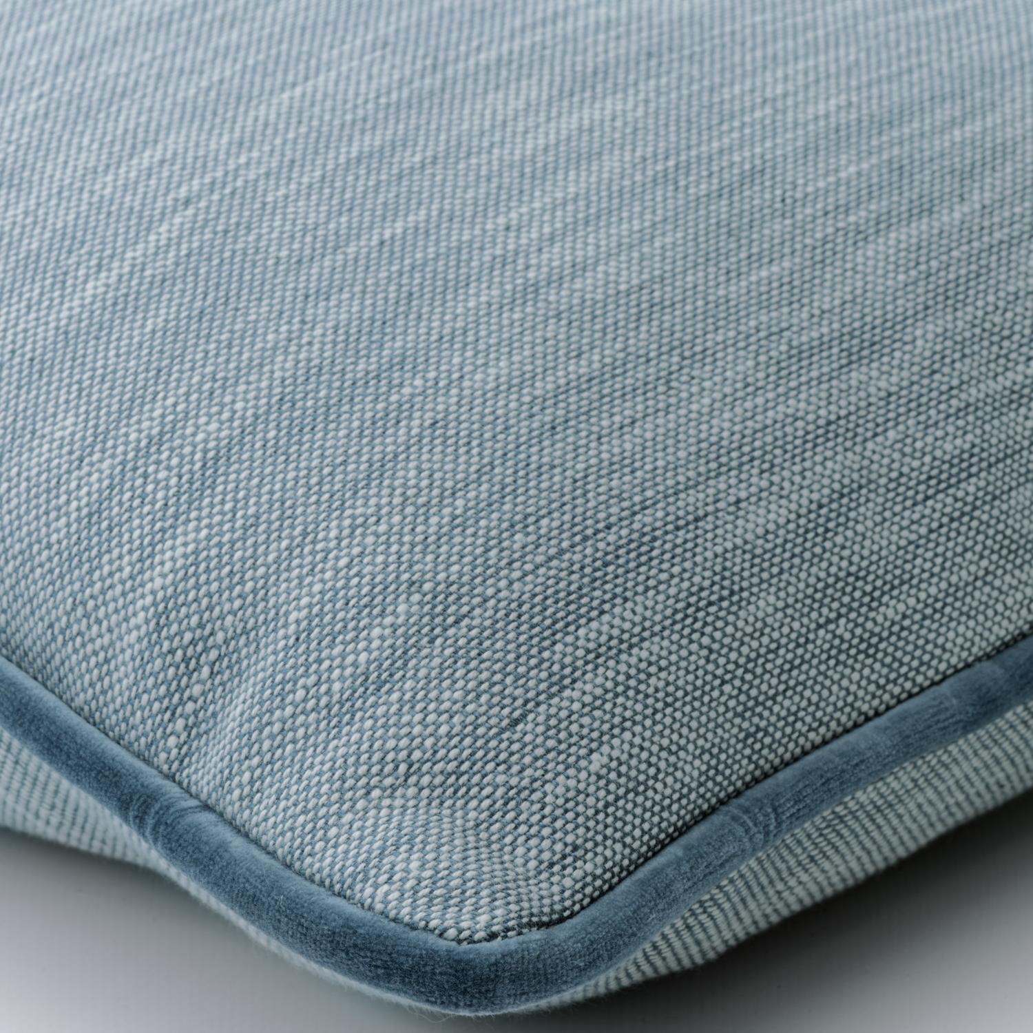 Canvas Denim Sustainable Feather Cushion - Andrew Martin Kit Kemp Linen Linen Blend Plain