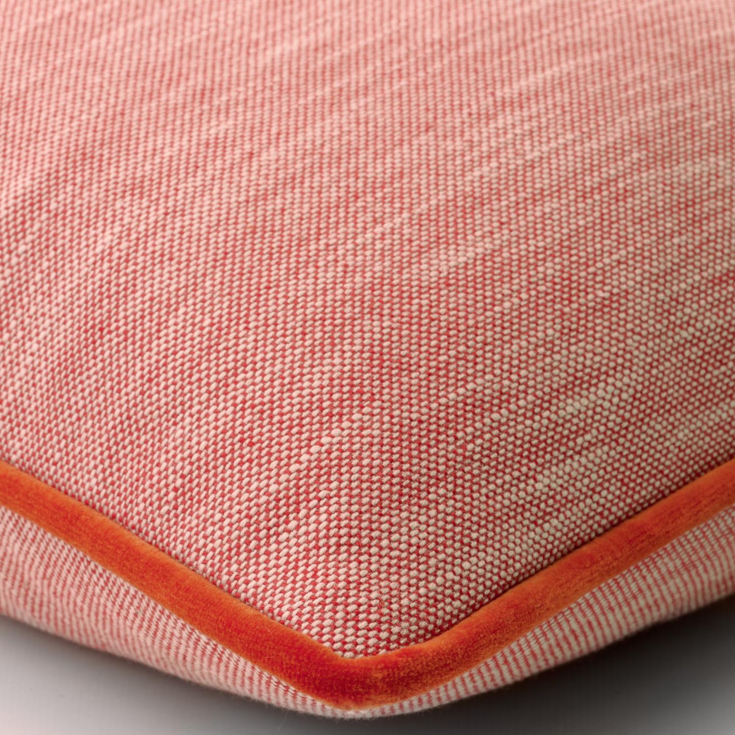 Canvas Flame Sustainable Feather Cushion - Andrew Martin Kit Kemp Linen Linen Blend Plain