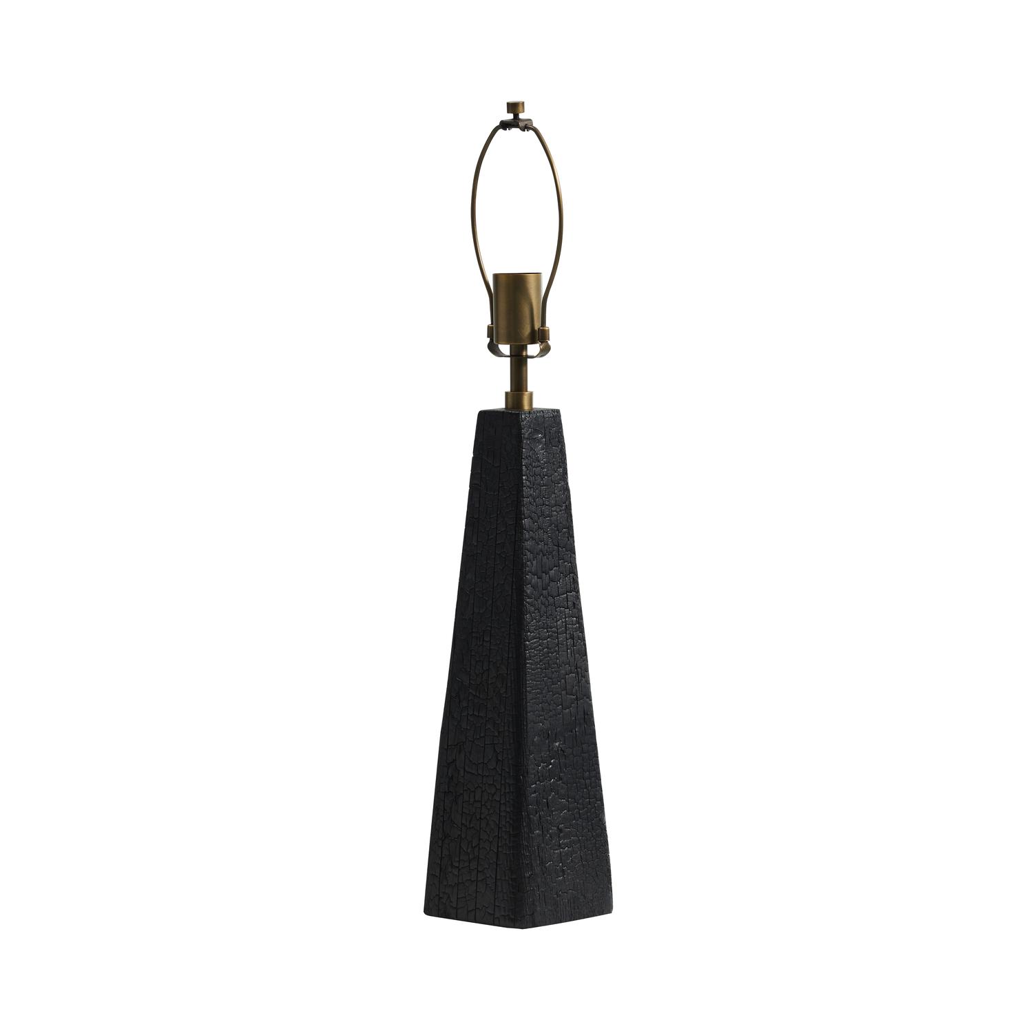 Charred Table Lamp Base Light Black - Andrew Martin