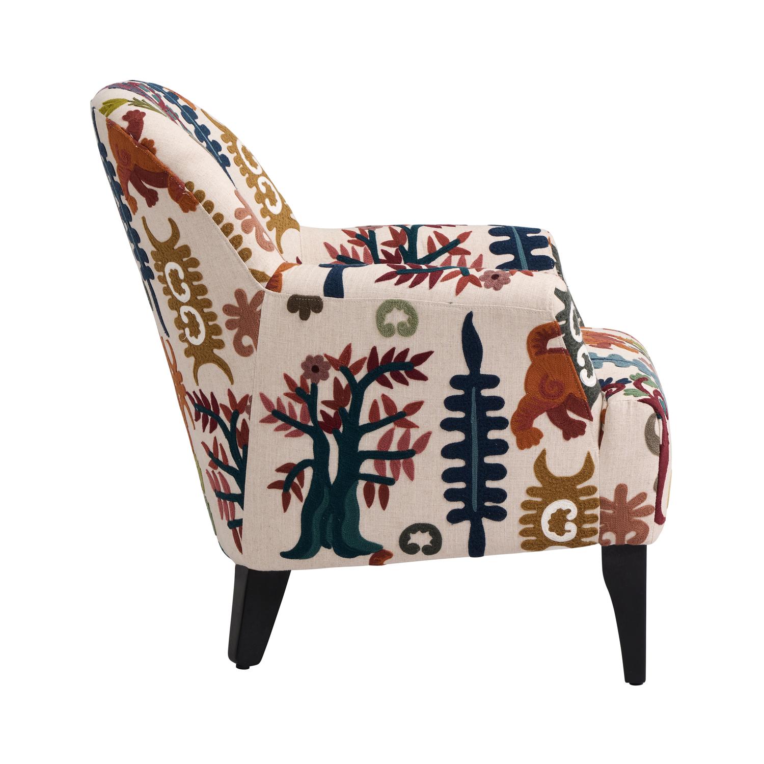 Victoria Chair Tiger Tree Chair Multicoloured - Andrew Martin Cotton