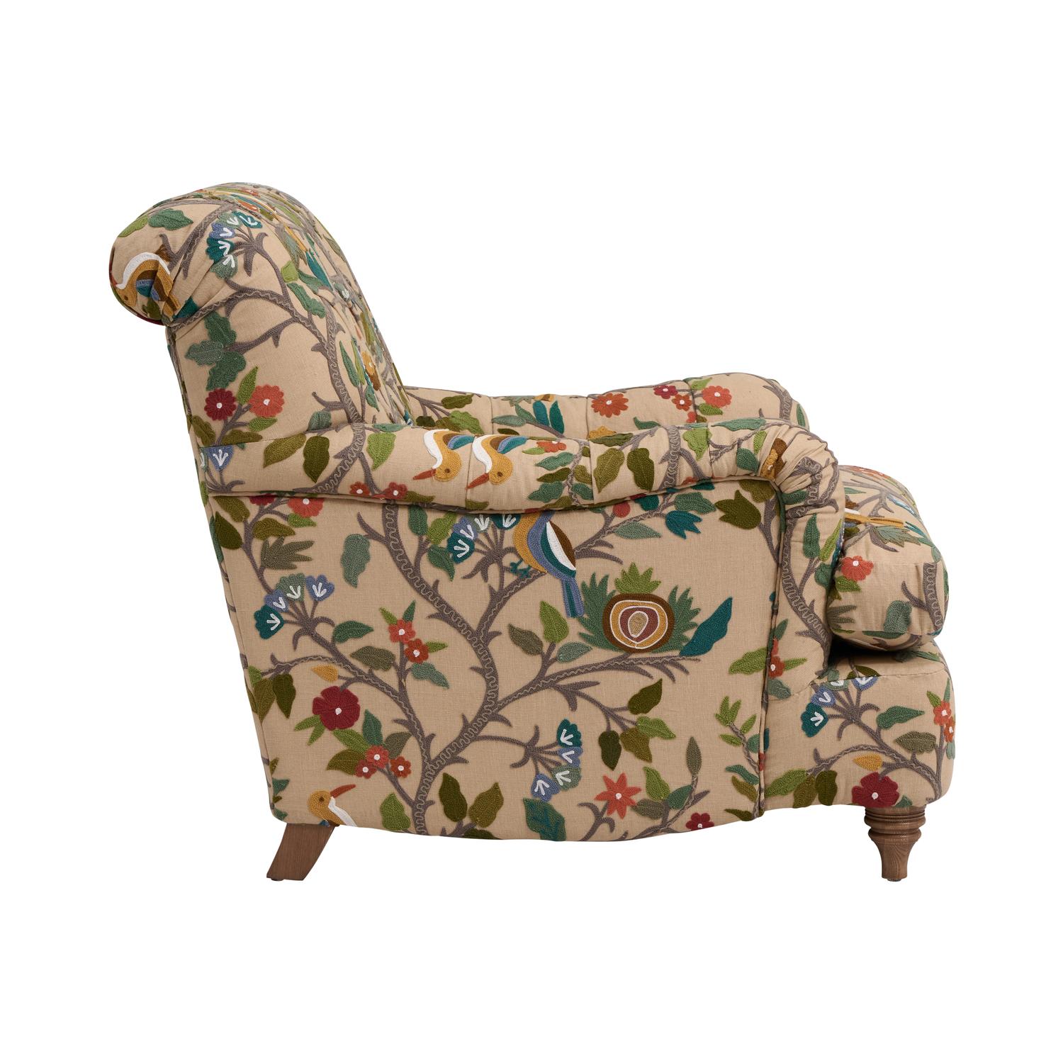 Lavington Chair Birdsong Chair Multicoloured - Andrew Martin Cotton