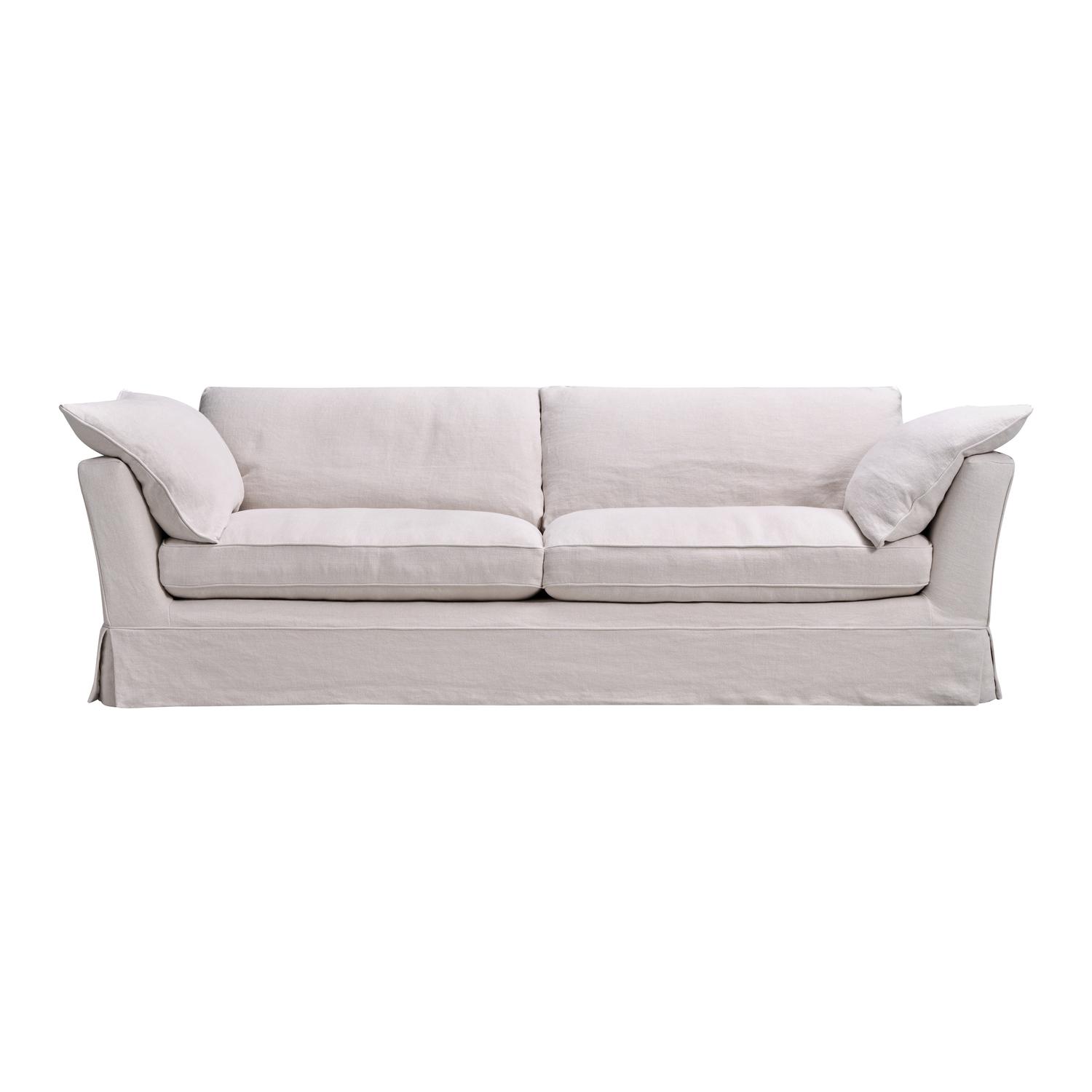 Cadogan Sofa In Weathered Linen Stone Sofa - Andrew Martin