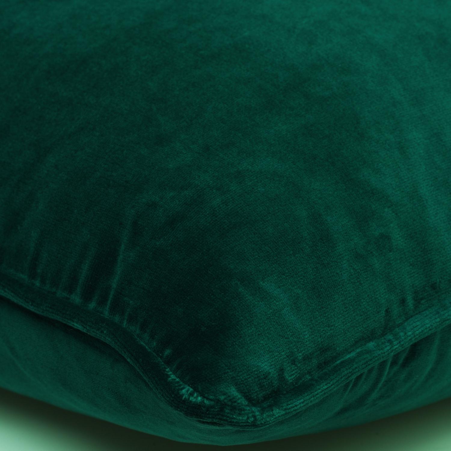 Medici Kingfisher Sustainable Feather Cushion - Andrew Martin Eco-conscious Cotton Velvet Plain