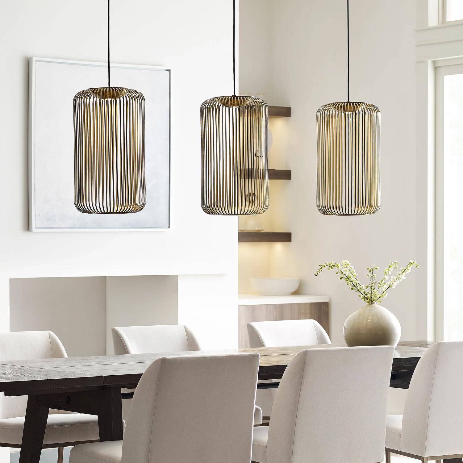 Kai Pendant Brass Pendant Light Natural Brass - Andrew Martin