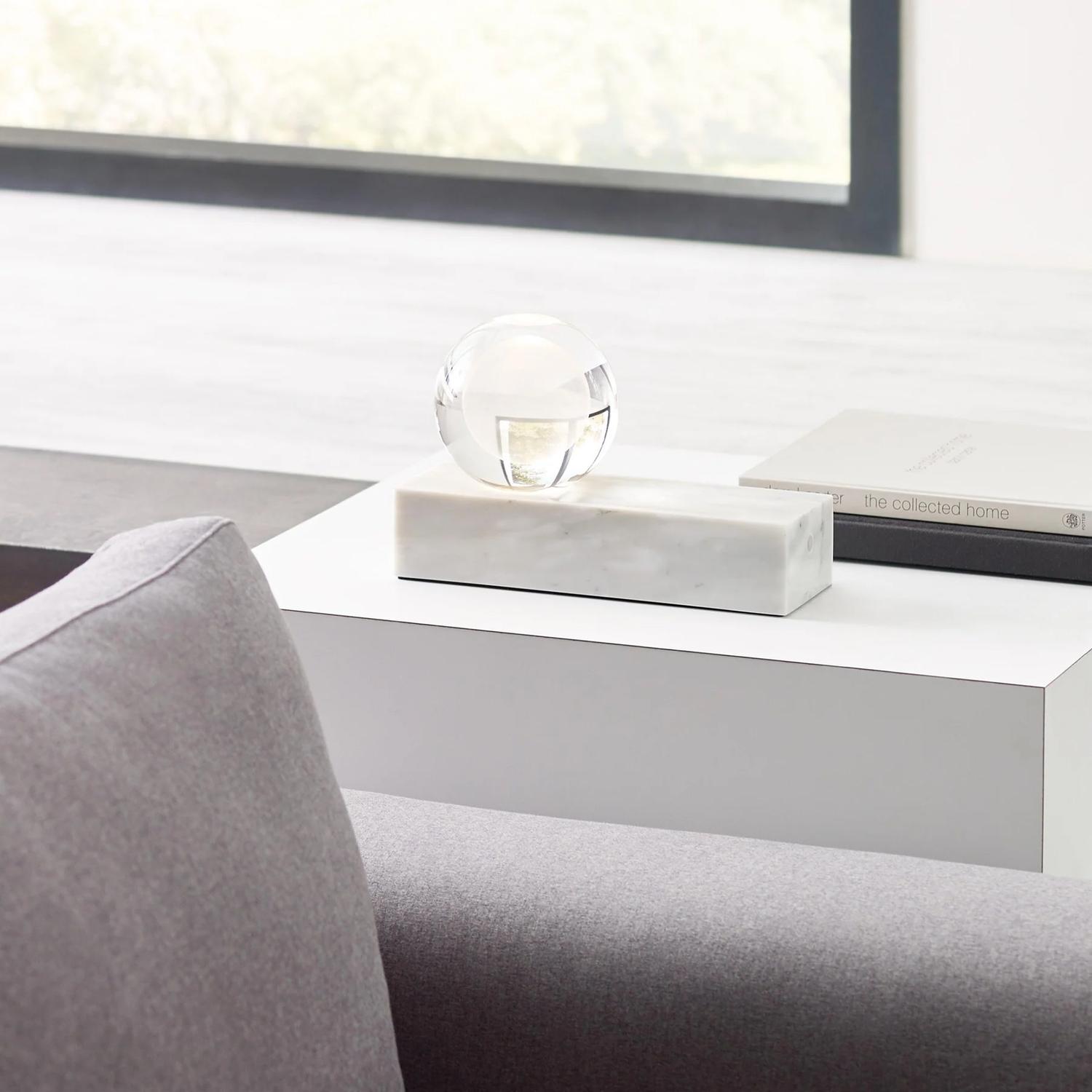 Mina Table Lamp White Table Lamp White Marble - Andrew Martin