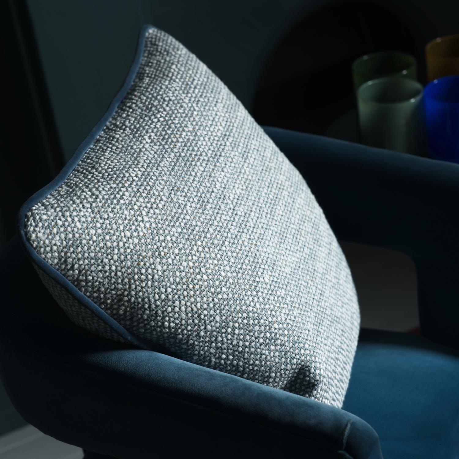 Knot Sea 50 50 Wool And Feather Mix Cushion 55cm X 55cm - Andrew Martin Woolkeepers Eco-conscious Boucl Wool Feather Filling Cotton Co