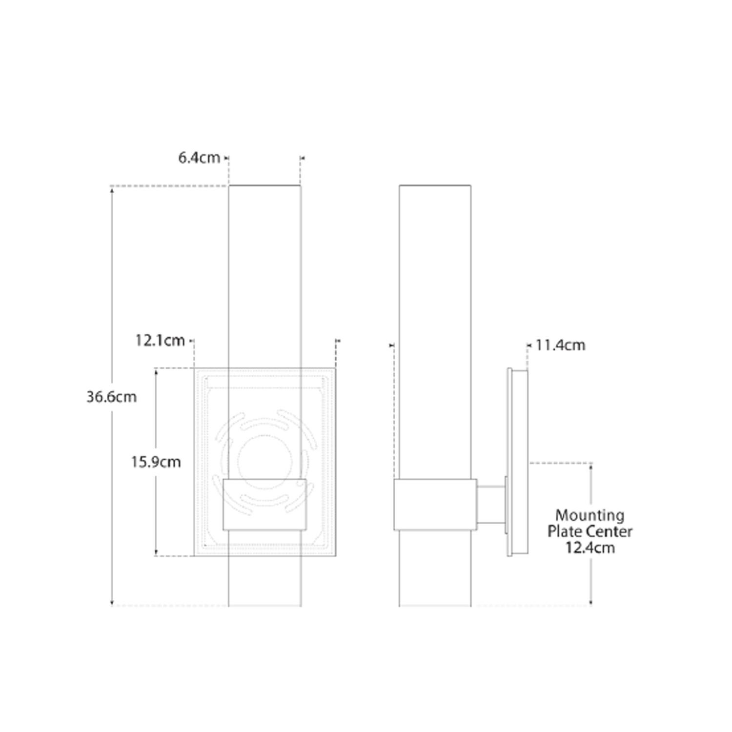 Presidio Wall Light Bronze Wall Light - Andrew Martin