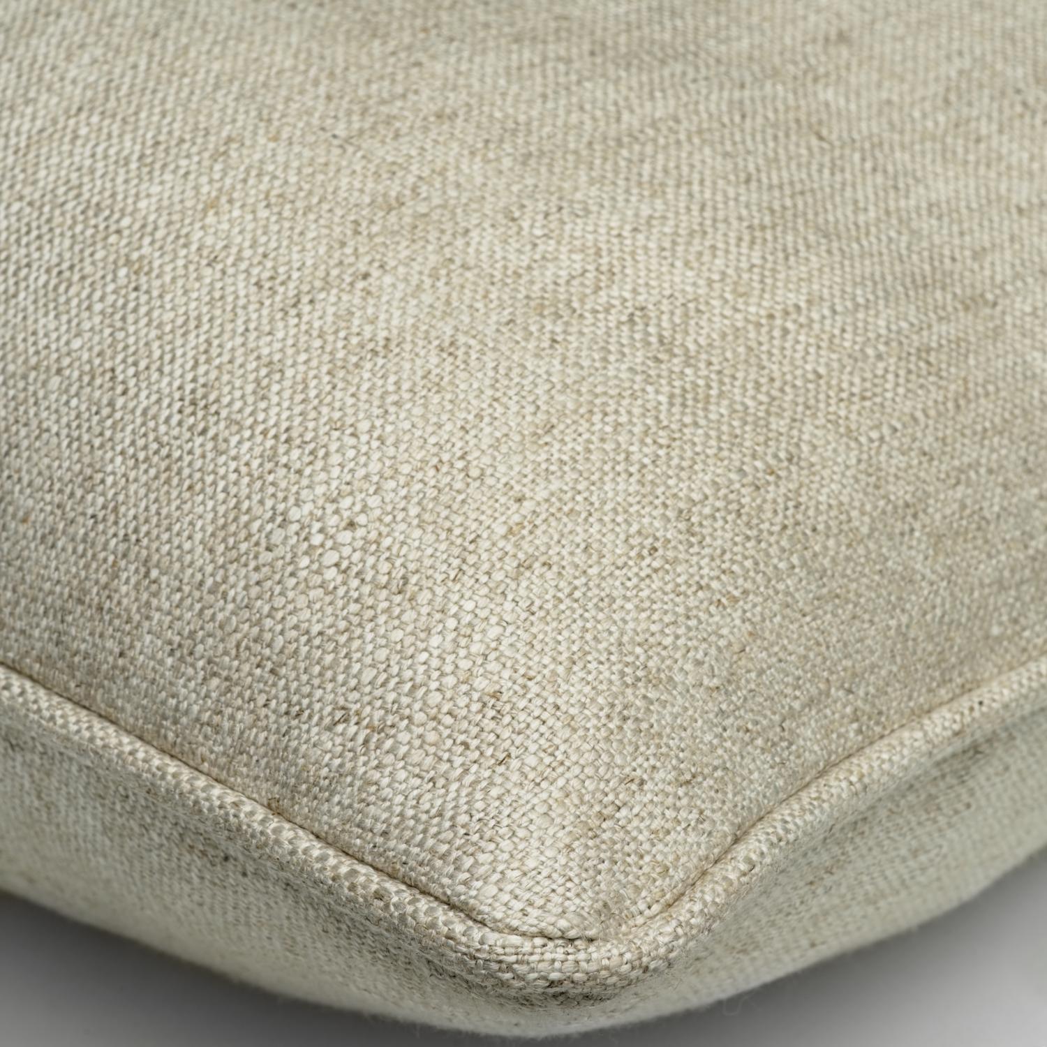 Rucksack Natural Sustainable Feather Cushion - Andrew Martin Linen Linen Blend Plain