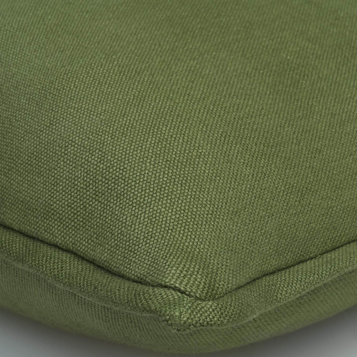 Rocco Leaf Sustainable Feather Cushion 55cm X 55cm - Andrew Martin With Trim Fringe Linen Linen Blend Plain