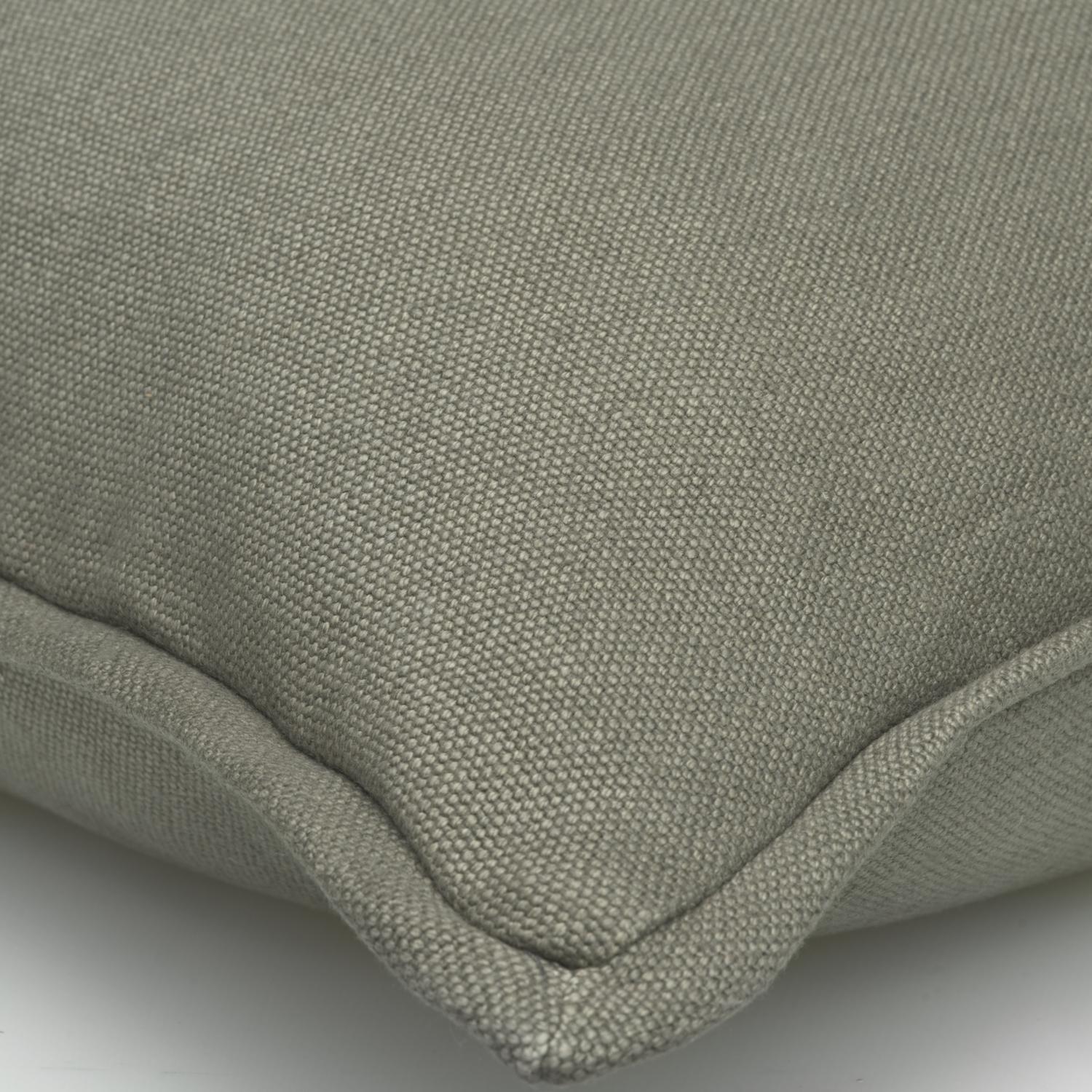 Rocco Mountain Sustainable Feather Cushion 55cm X 55cm - Andrew Martin With Trim Fringe Linen Linen Blend Plain