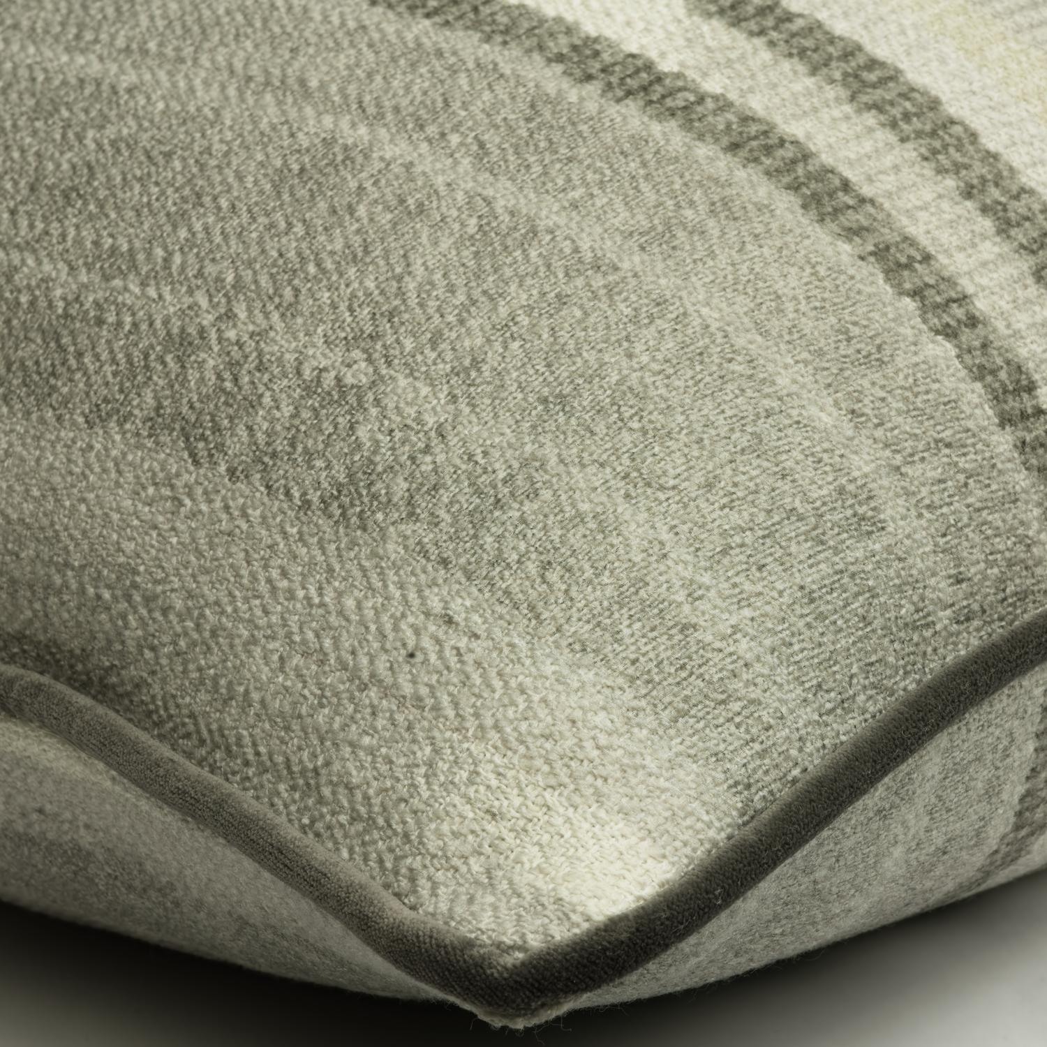 Argo Smoke Outdoor Hollowfibre Cushion 55cm X 55cm - Andrew Martin Stripe