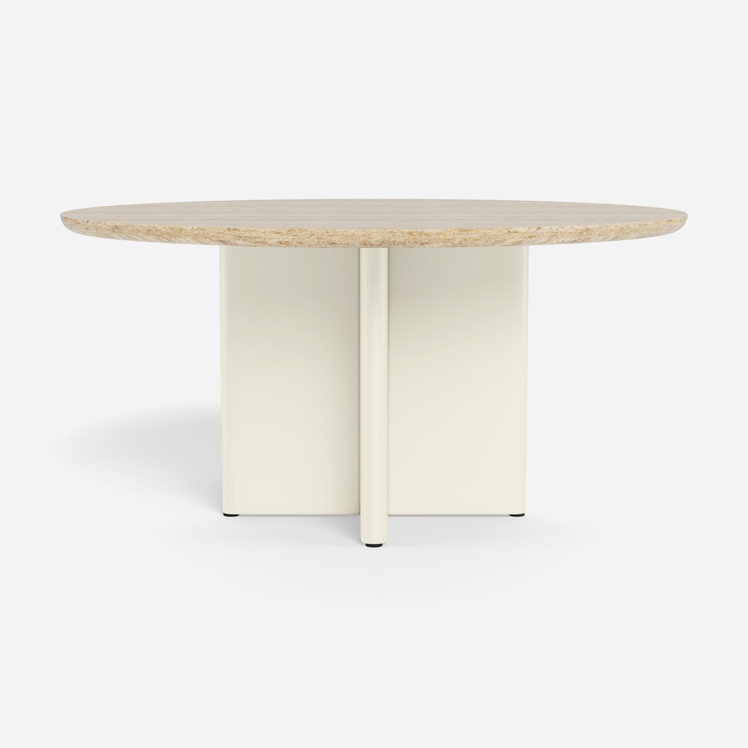 Caicos Round Dining Table Bone - Andrew Martin