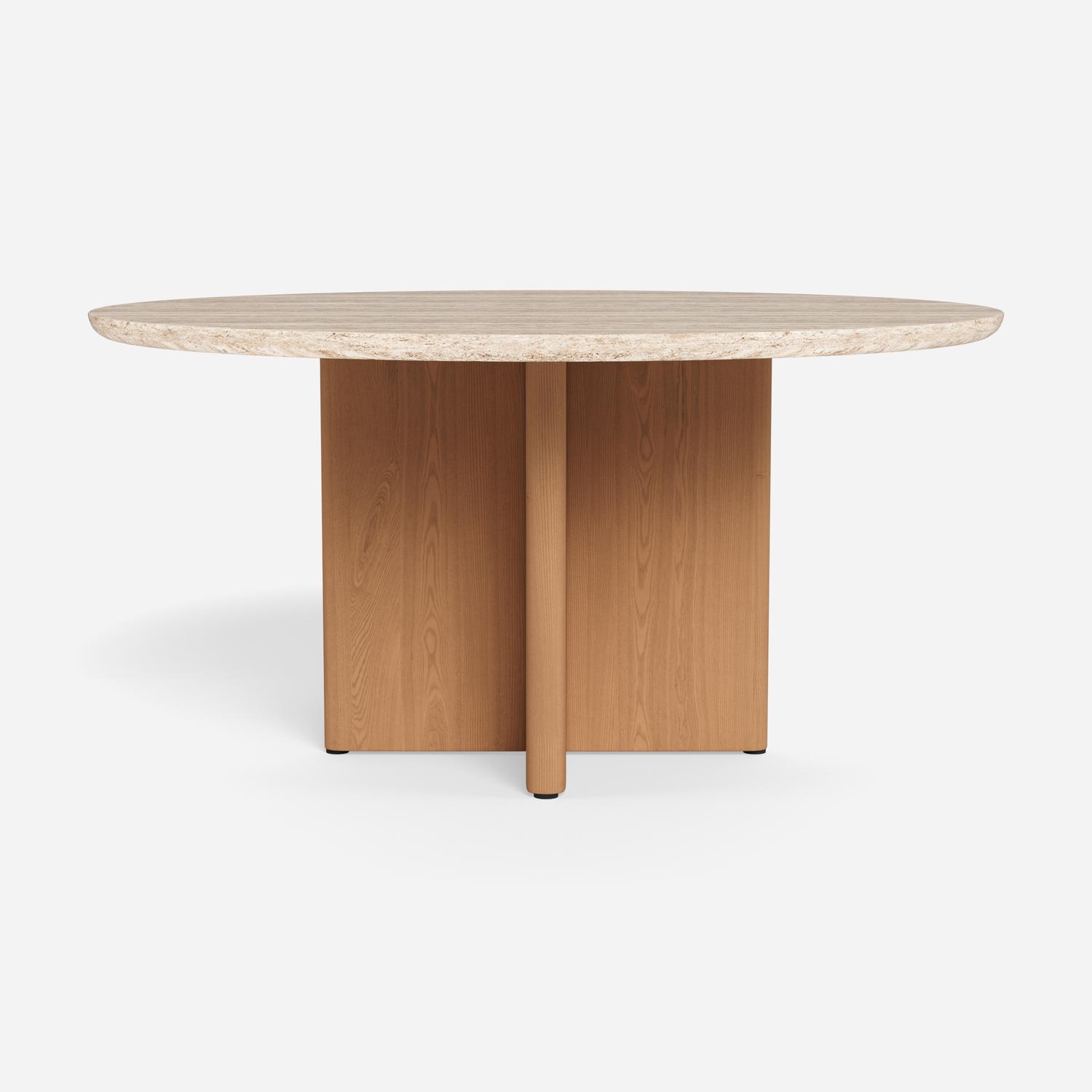 Caicos Round Dining Table Teak - Andrew Martin