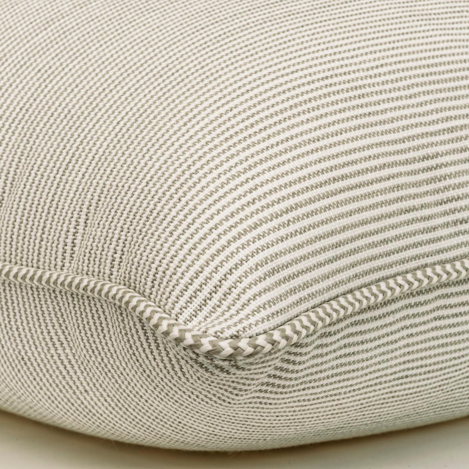Espadrille Sand Hollowfibre Cushion 55cm X 55cm - Andrew Martin Sophie Paterson Stripe