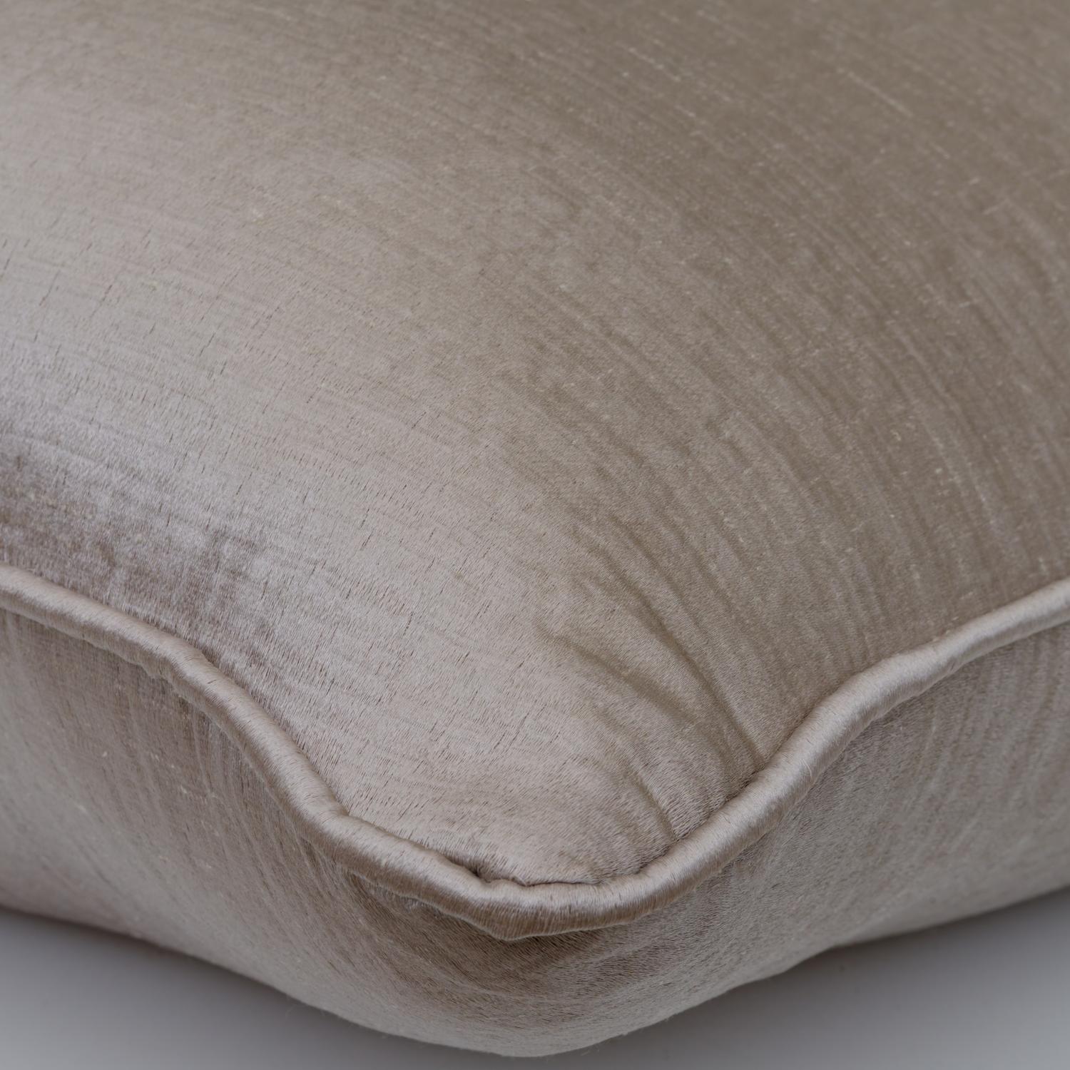 Columbus Cloud Sustainable Feather Cushion 55cm X 55cm - Andrew Martin Satin Plain