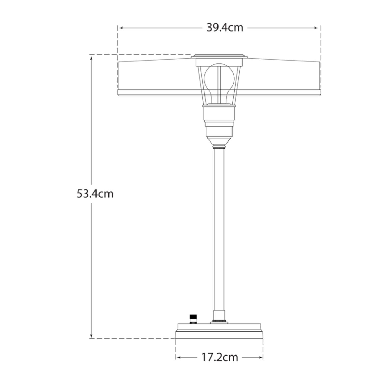 Carlo Table Lamp Brass Desk Lamp Hand-rubbed Antique Brass - Andrew Martin