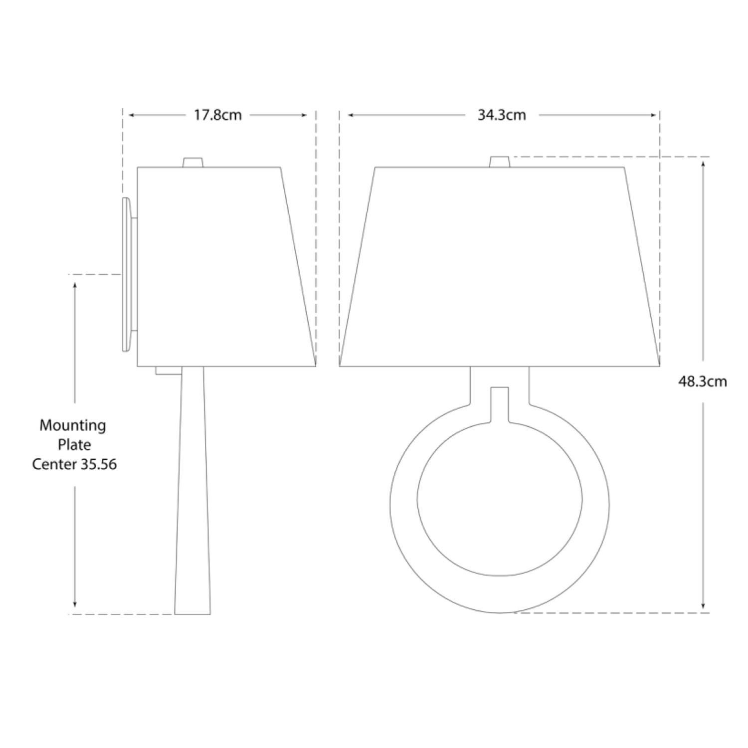Ring Form Wall Light Bronze Wall Light - Andrew Martin